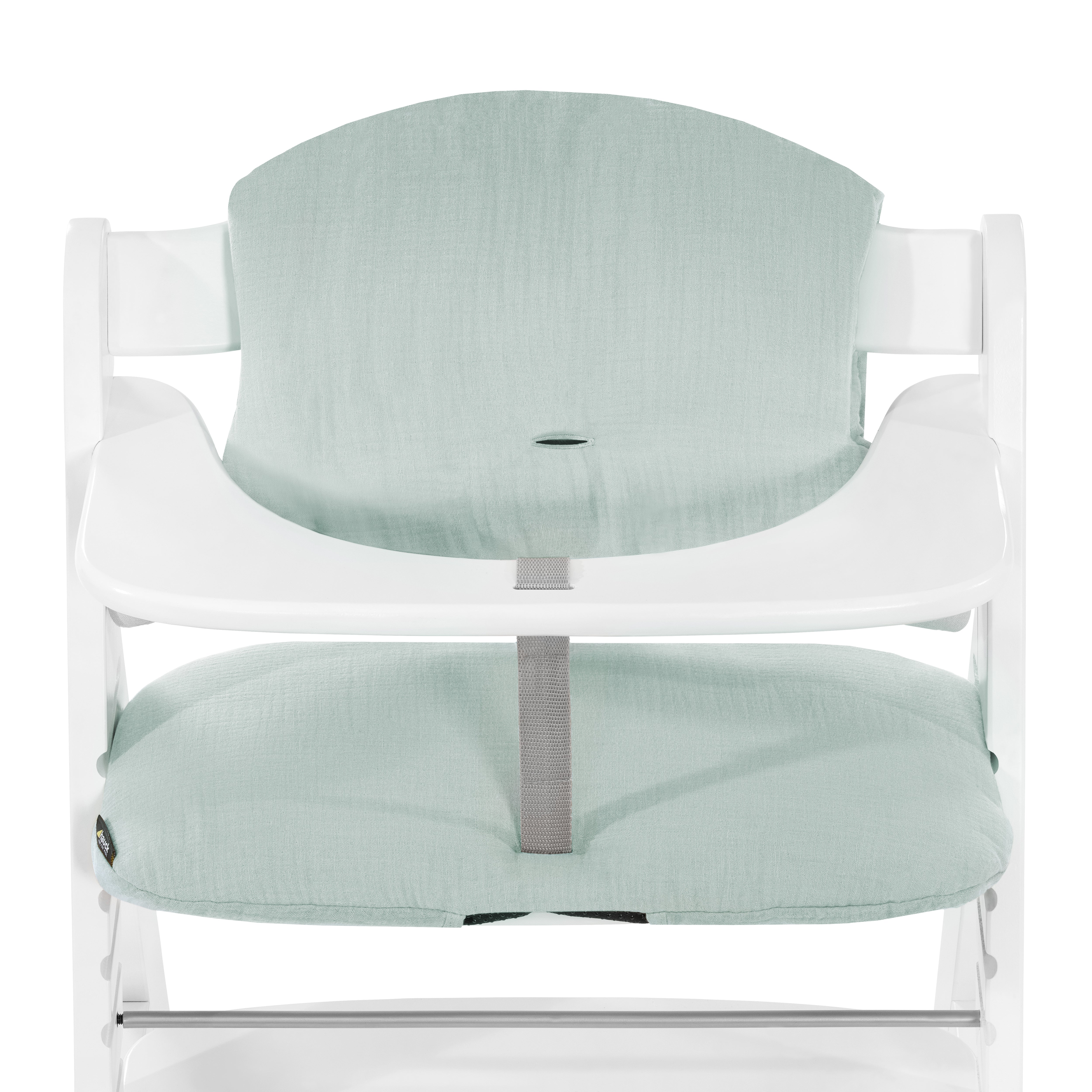 hauck-highchair-pad-select-auflage-muslin-mint-musselin image 1