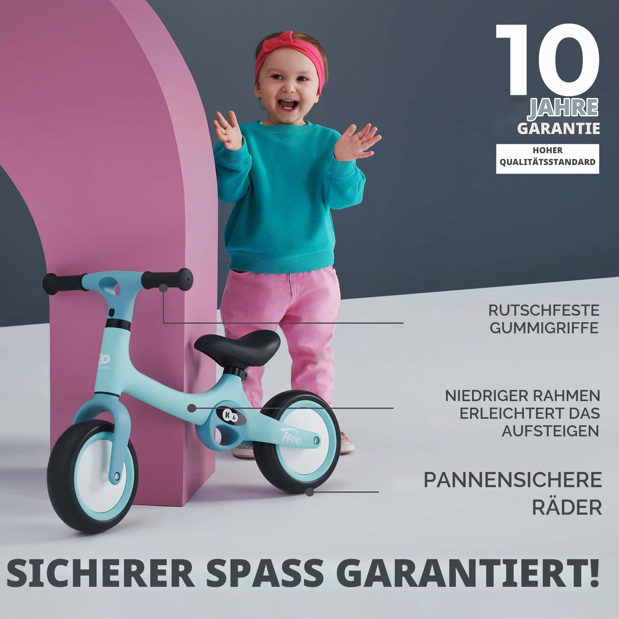 kinderkraft-tove-laufrad-rosa-ab-1-5-jahre-2-kg image 2