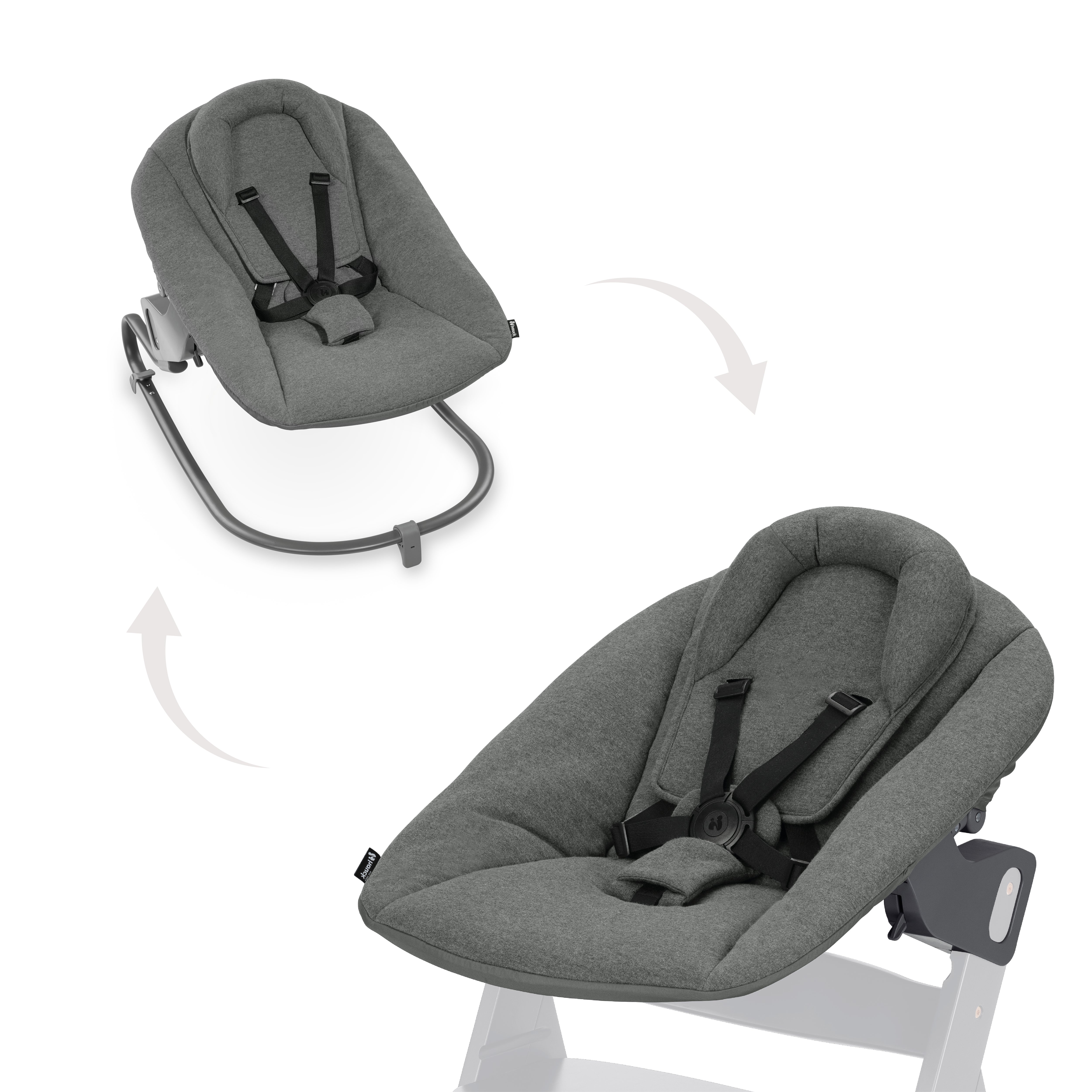 hauck-alpha-bouncer-premium-babywippe-dark-grey image 1