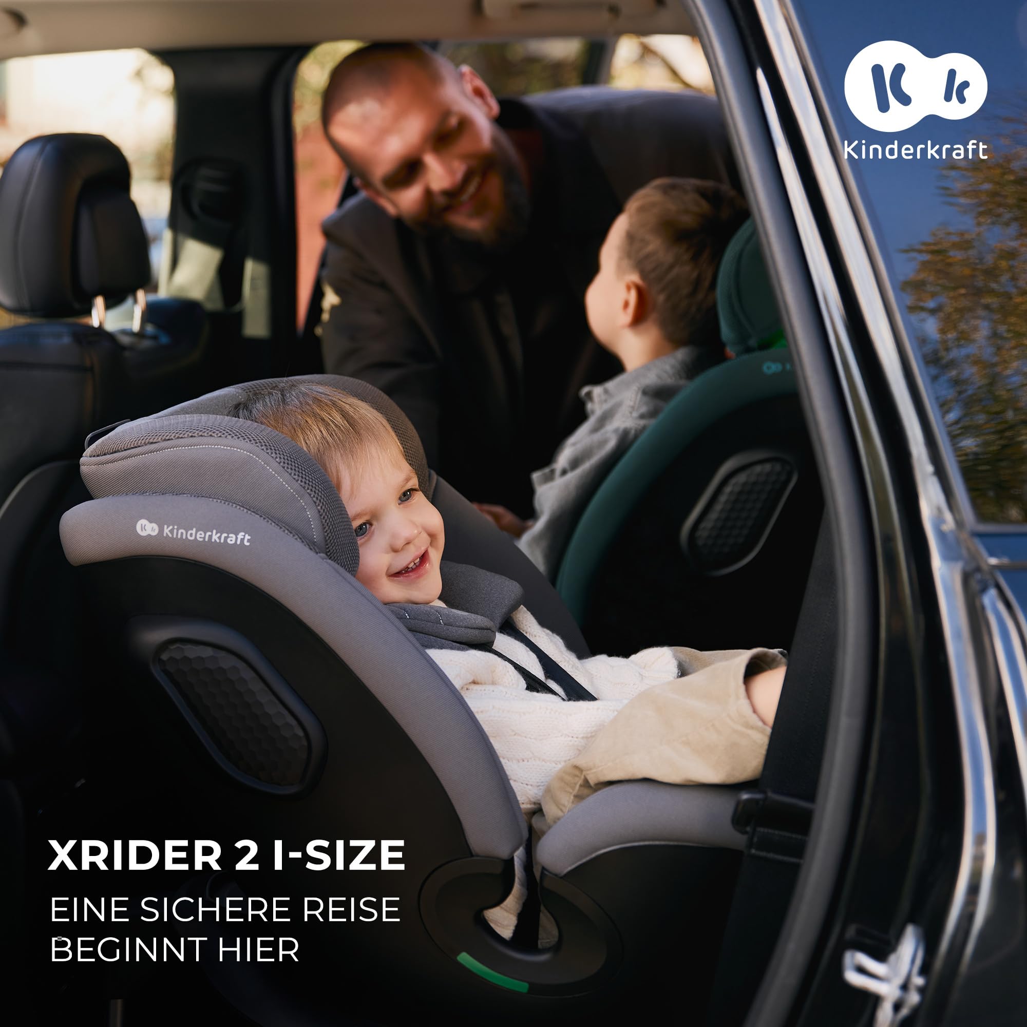 kinderkraft-xrider-2-kindersitz-schwarz-40-150-cm-isofix image 2