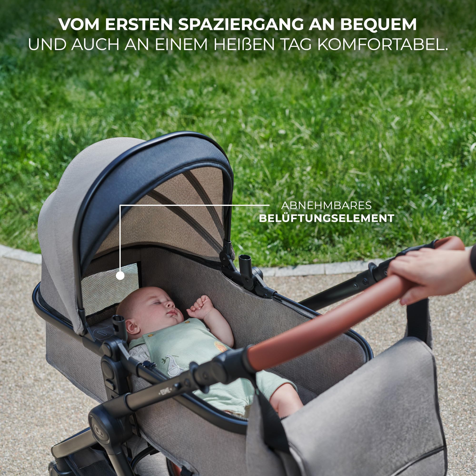 kinderkraft-esme-3in1-kinderwagen-beige-mit-babyschale image 6