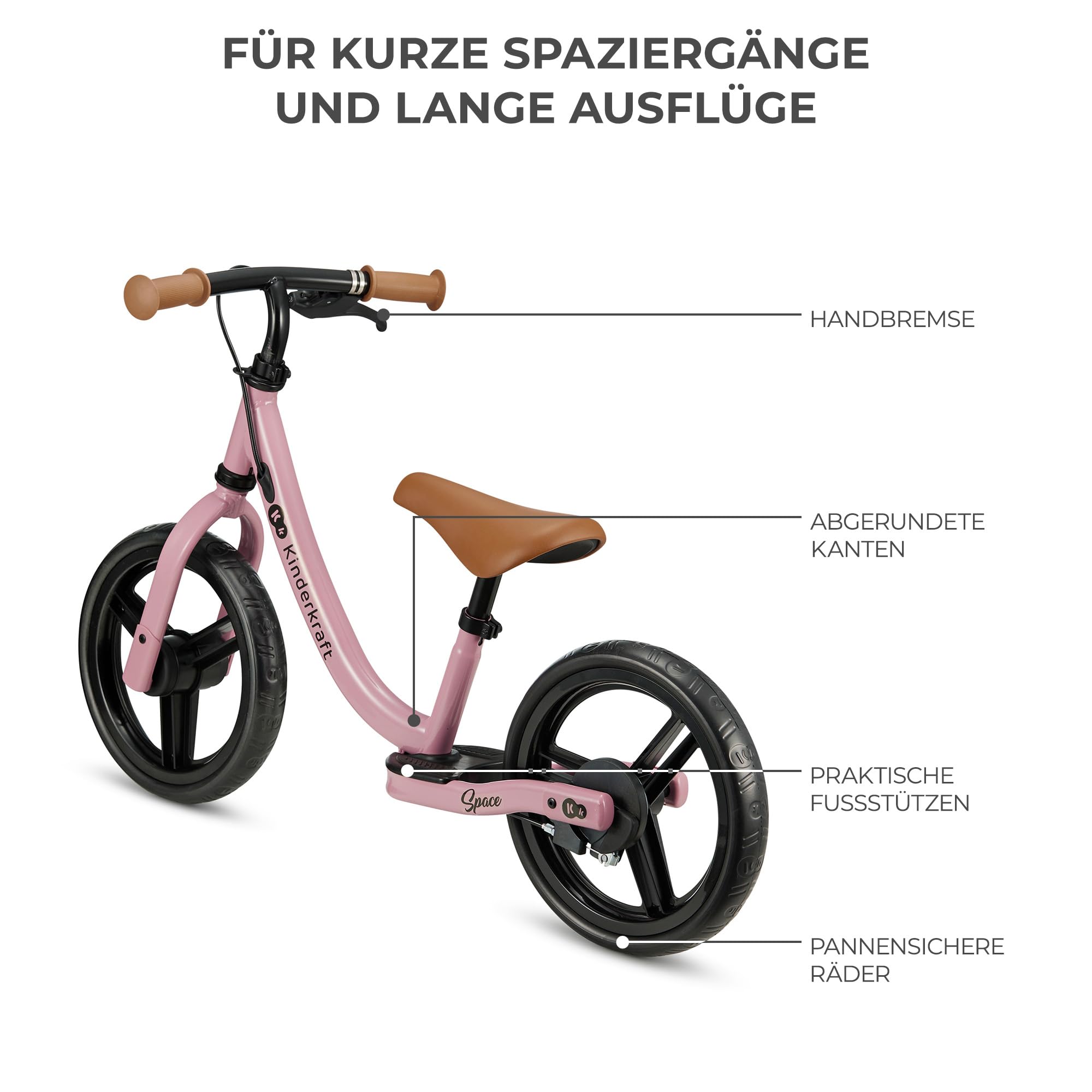 kinderkraft-space-laufrad-pink-metall-12-zoll-mit-bremse image 6