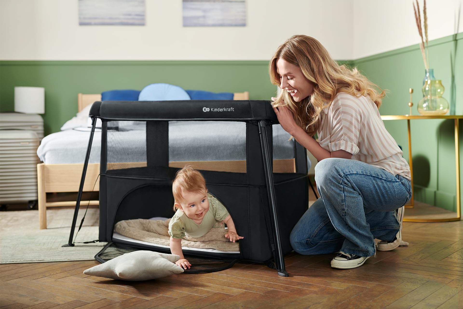 kinderkraft-sofi-cami-reisebett-grau-3-in-1 image 7