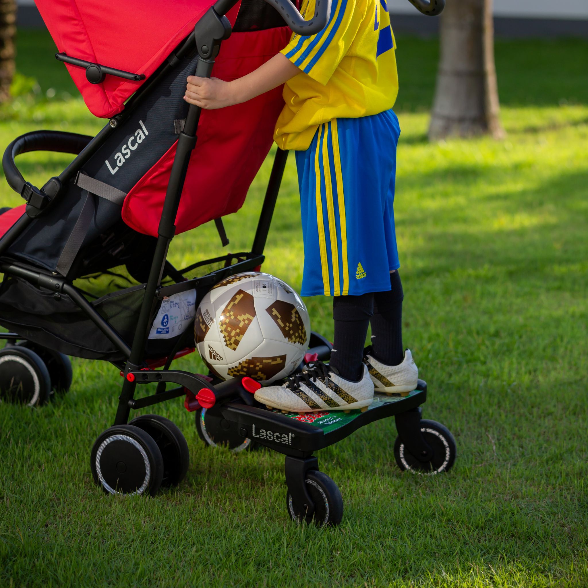 lascal-buggyboard-maxi-football-trittbrett-gr-n-universal image 7