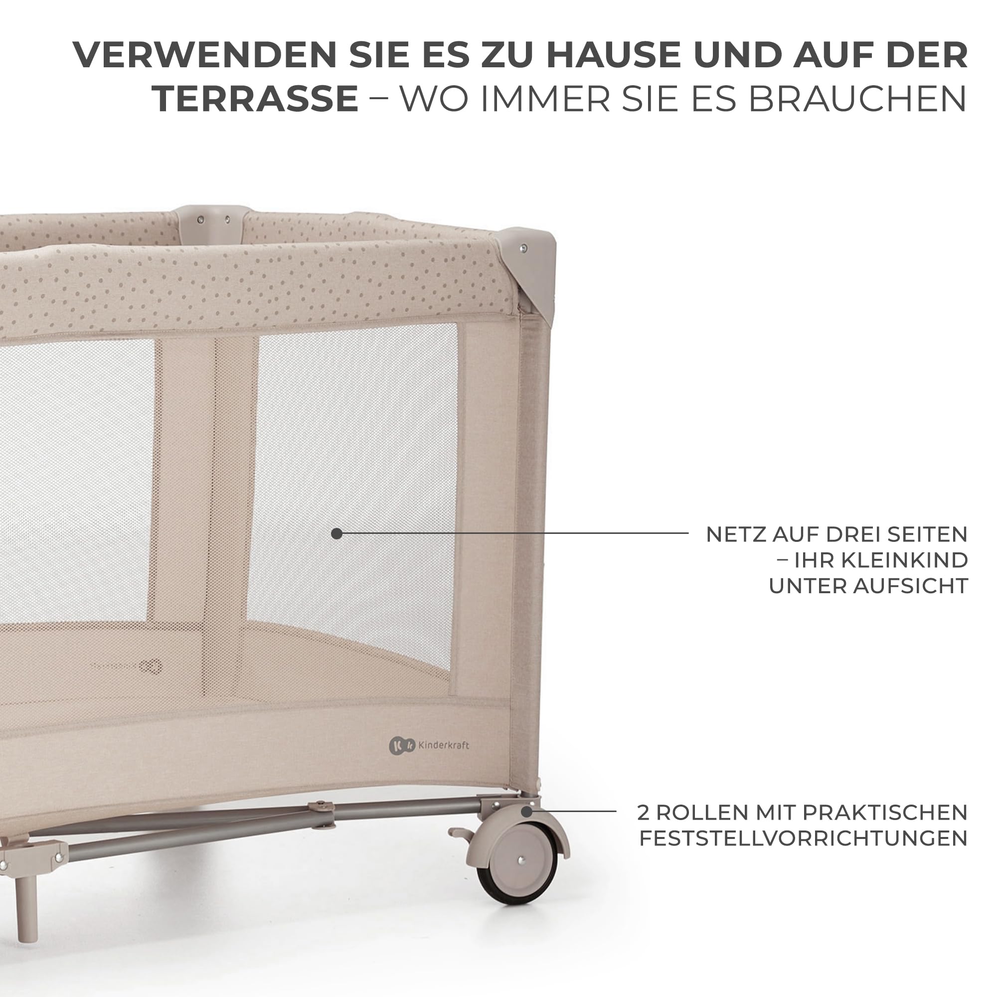 kinderkraft-joy-2-acc-reisebett-3-in-1-beige-mit-zubeh-r image 6