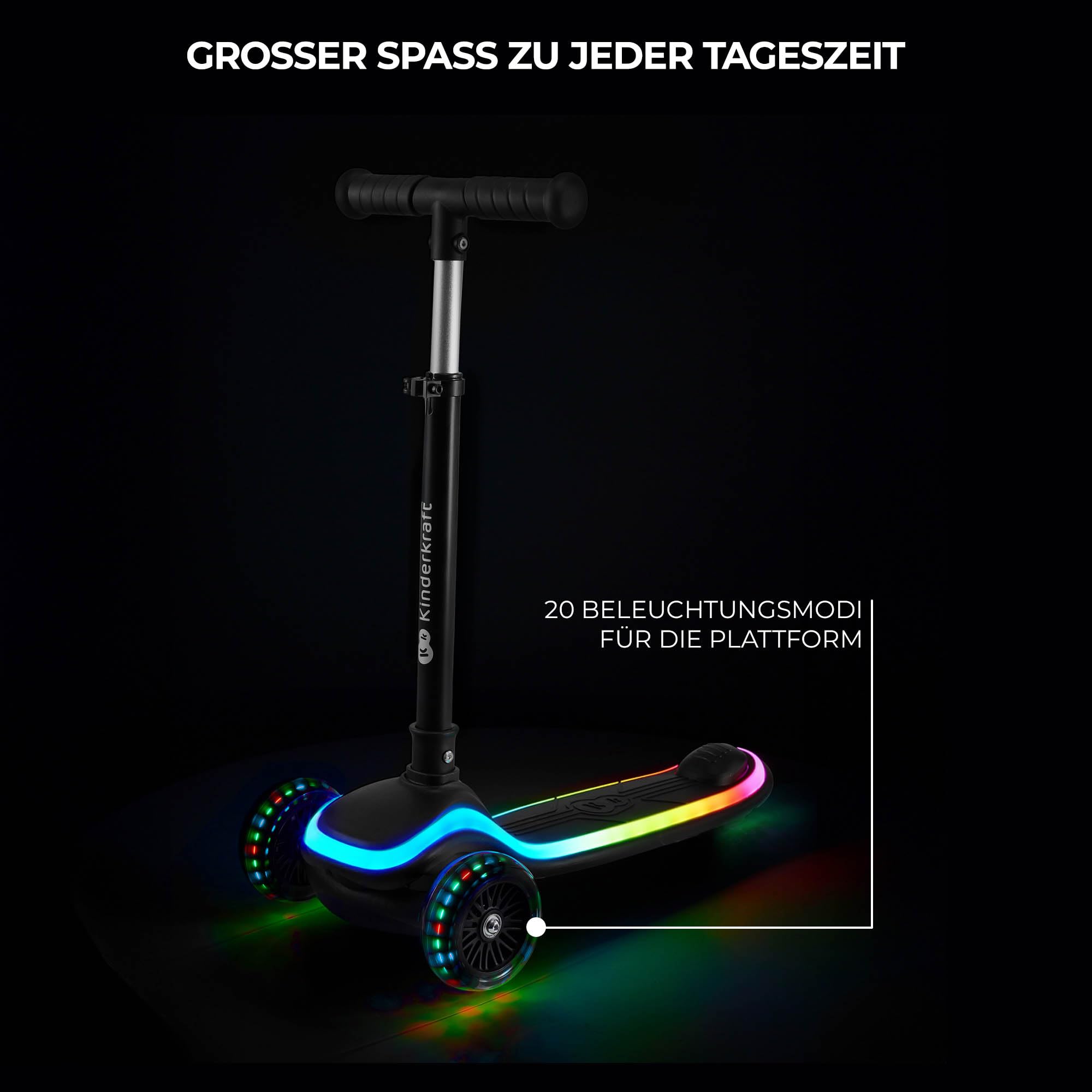 kinderkraft-raket-kinderroller-pink-led-klappbar image 4