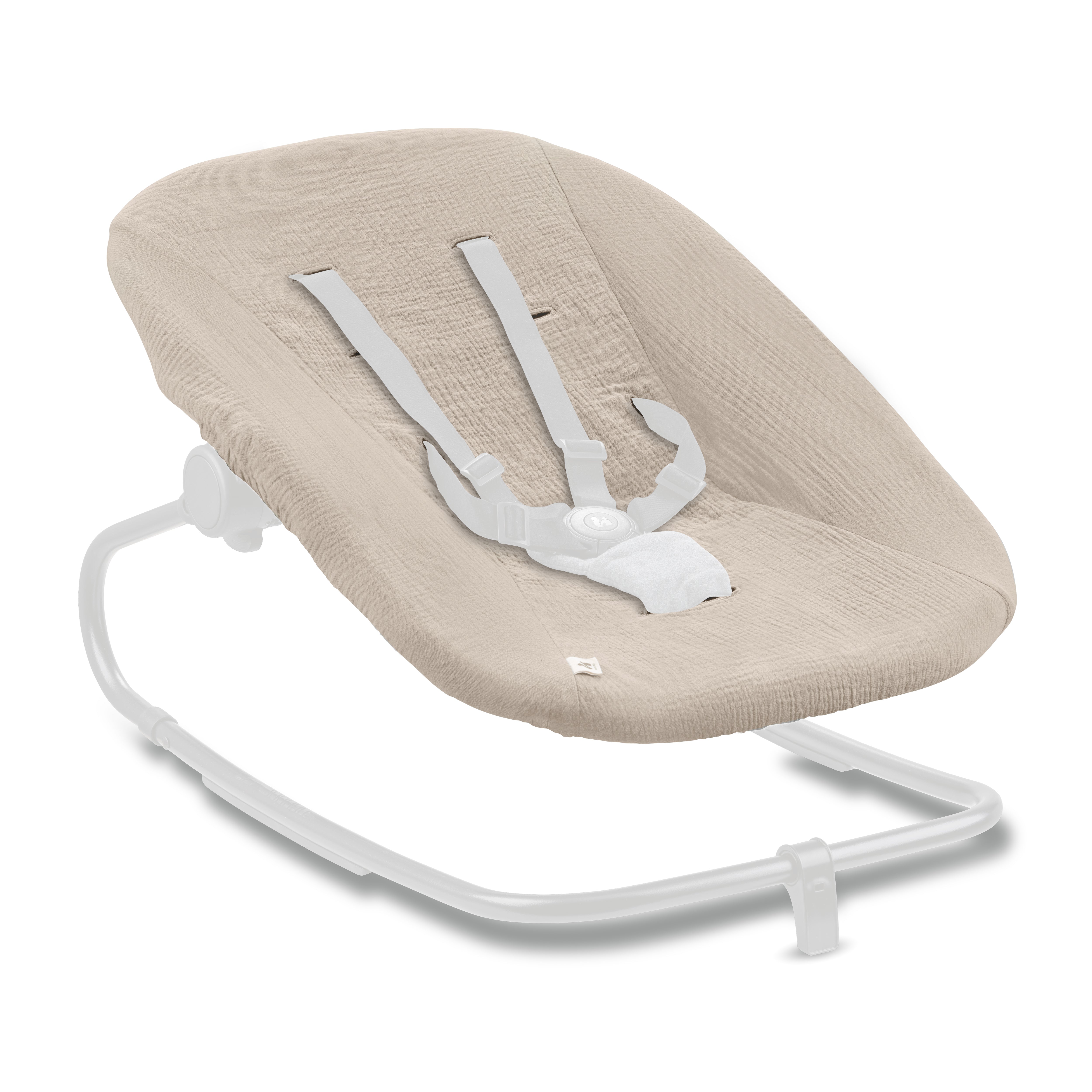 hauck-highchair-bouncer-bezug-wippenbezug-sage-musselin-baumwolle image 3