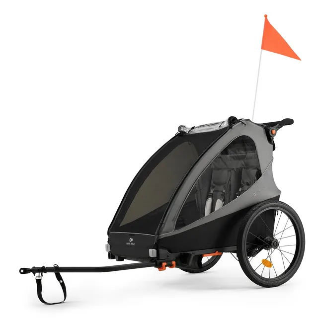 kinderkraft-nava-fahrradanh-nger-buggy-2in1-grau-2-kinder image 1
