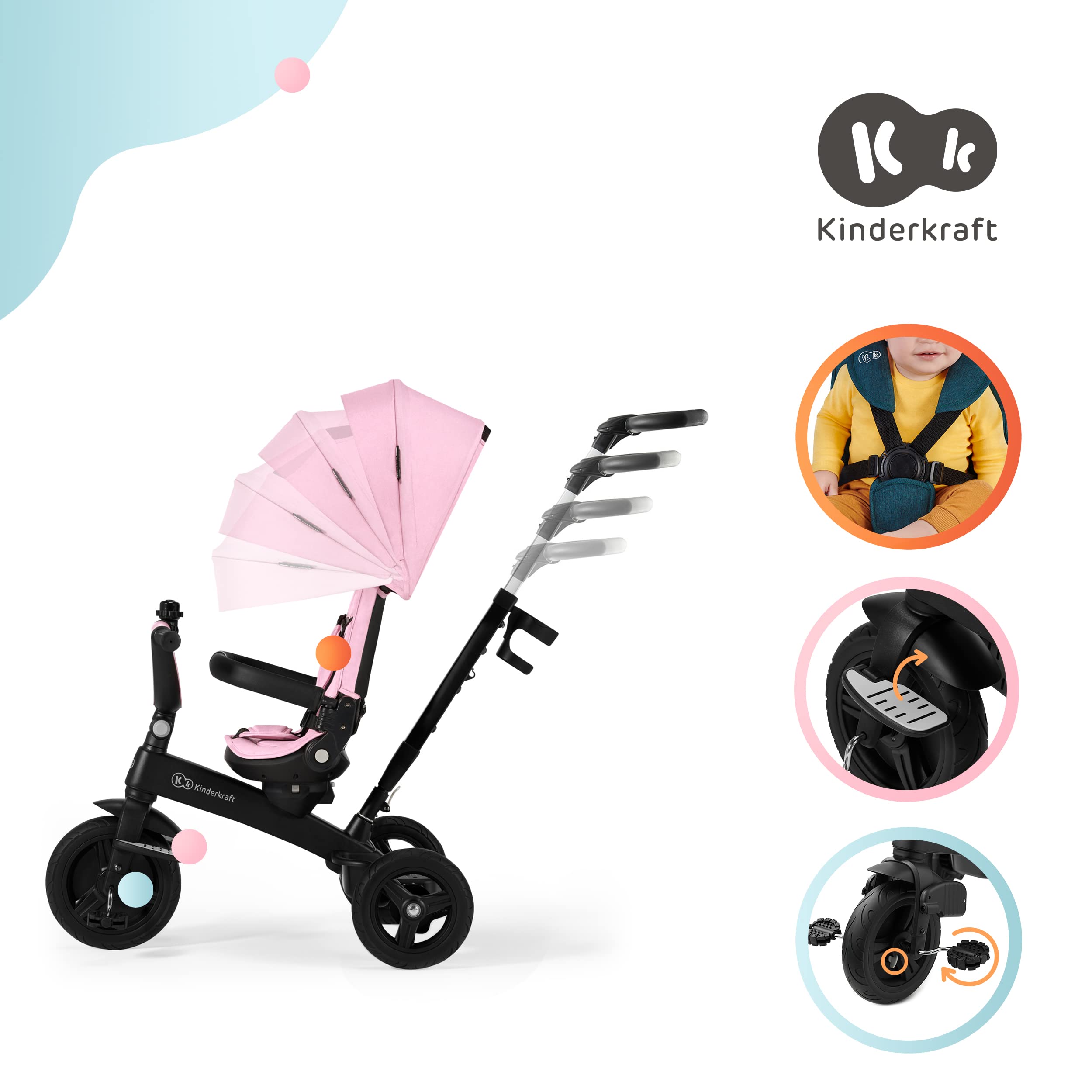 kinderkraft-twipper-5-in-1-dreirad-rosa-ab-9-monate image 6