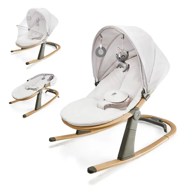 kinderkraft-elsu-babywippe-grau-2-in-1-ab-geburt image 1