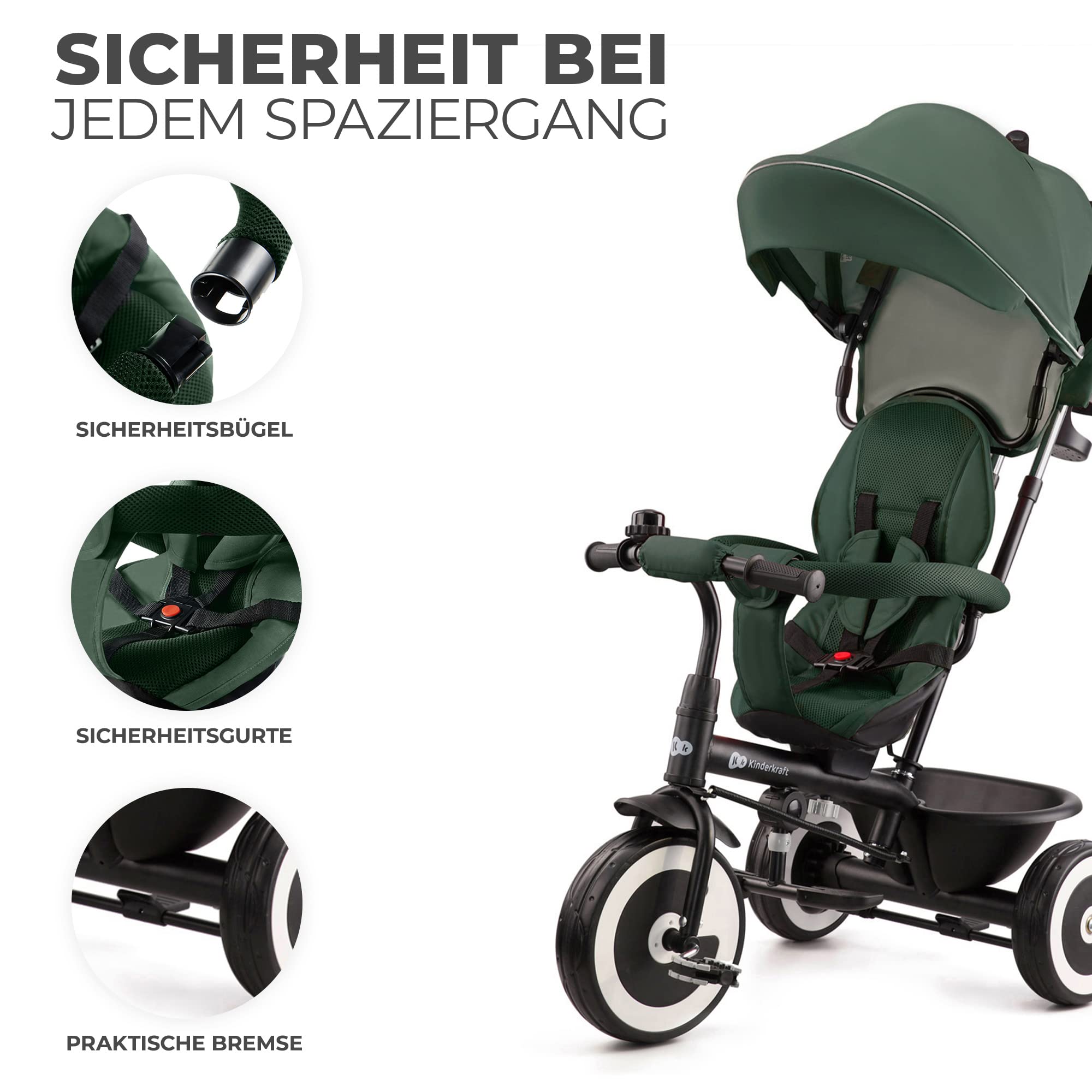 kinderkraft-aston-dreirad-mit-schubstange-gr-n-verdeck image 6
