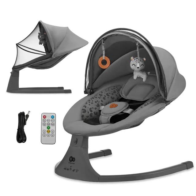 kinderkraft-lumi-2-babywippe-dunkelgrau-elektrisch image 1