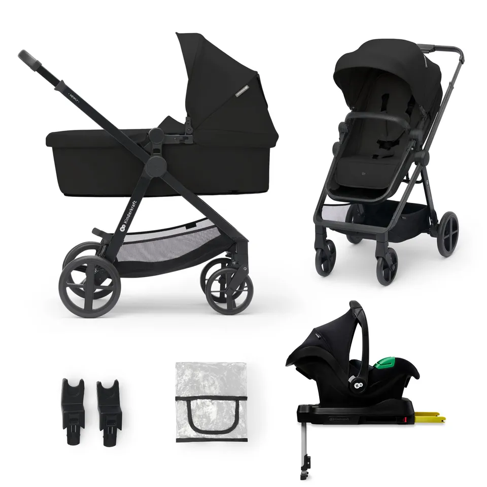 kinderkraft-newly-kombikinderwagen-schwarz-4-in-1-set image 1