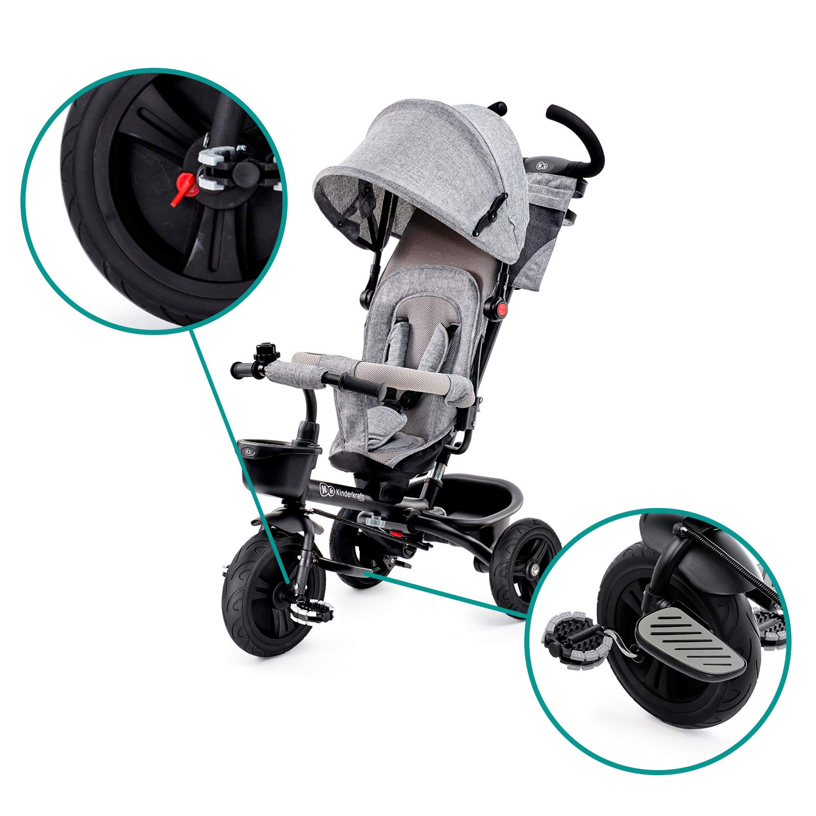 kinderkraft-aveo-dreirad-6-in-1-grau-gummir-der-ab-9-monate image 4