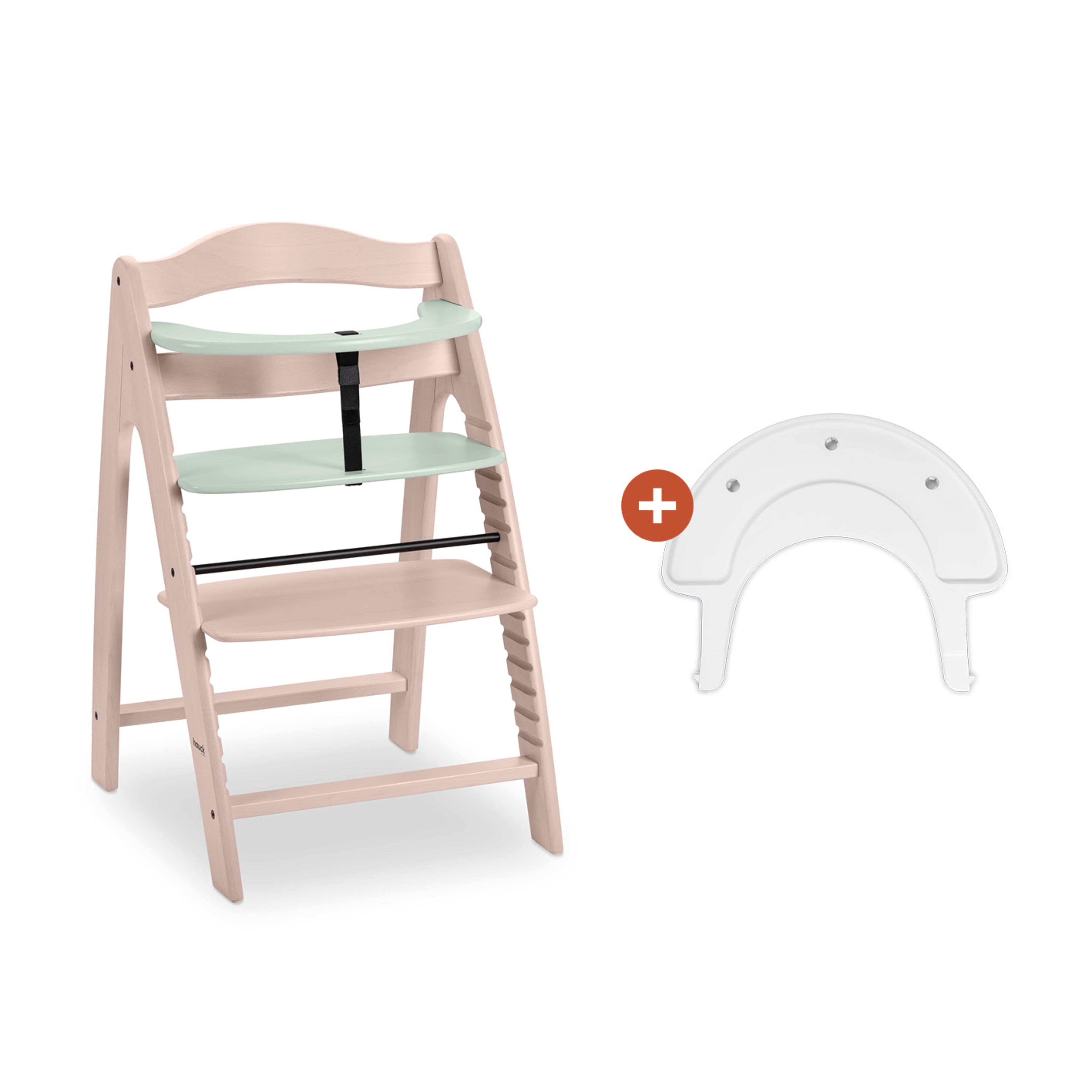 hauck-alpha-arketa-n-play-hochstuhl-beech-mit-tablett image 2
