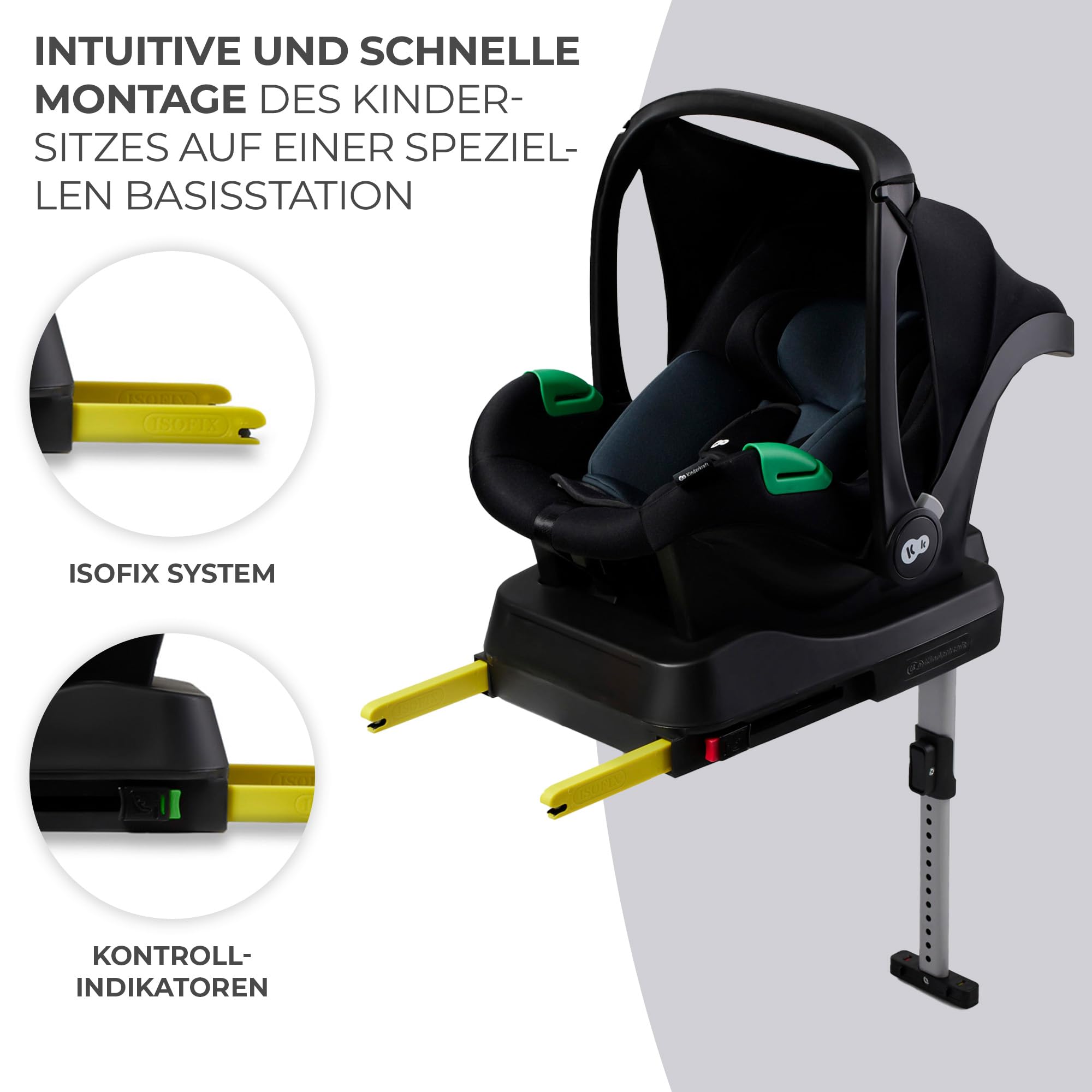 kinderkraft-mink-pro-babyschale-40-75-cm-schwarz-mit-isofix-basis image 4