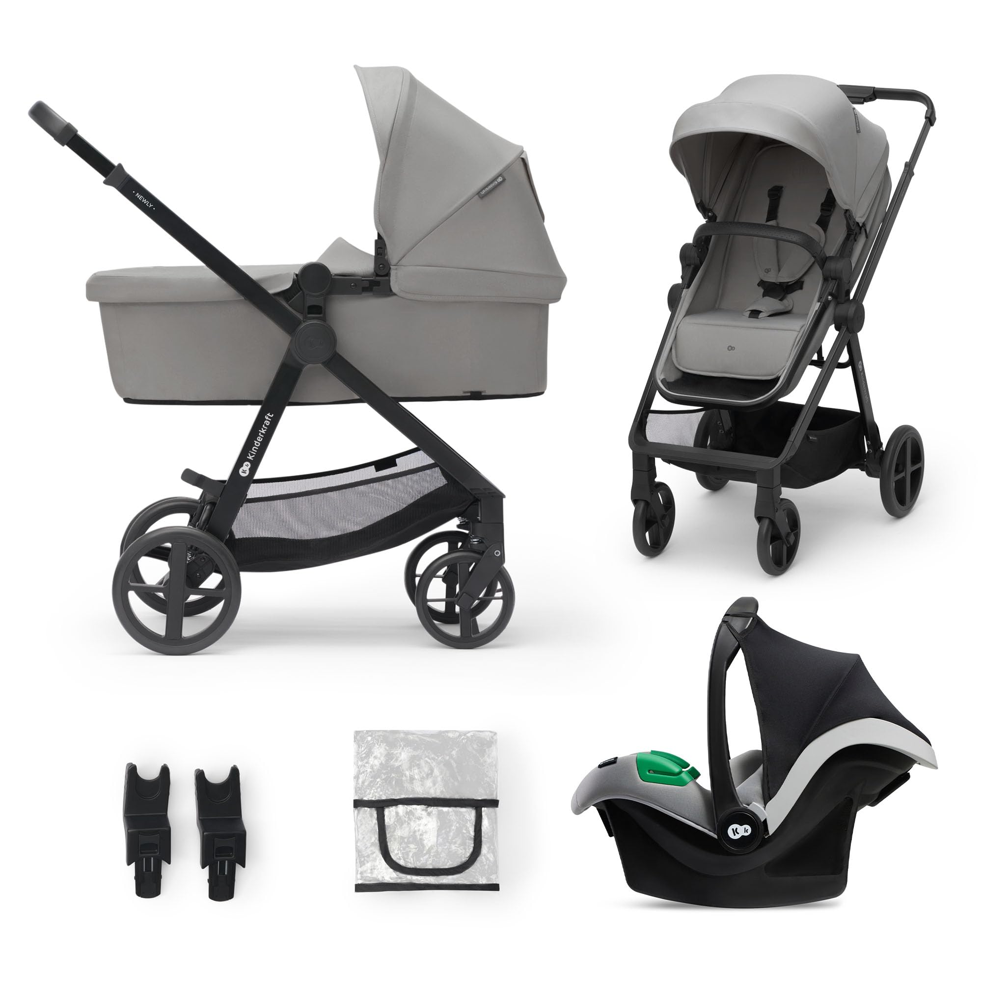 kinderkraft-newly-kinderwagen-3-in-1-grau-bis-22-kg image 1