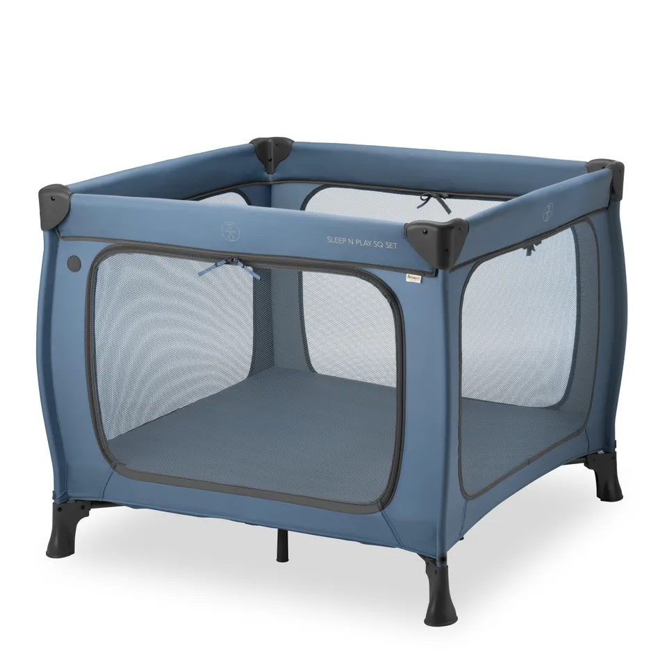 hauck-sleep-n-play-sq-set-reisebett-dark-blue-mit-matratze image 1