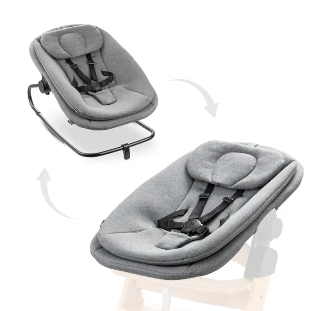 hauck-highchair-bouncer-babywippe-dunkelgrau-f-r-alpha image 1