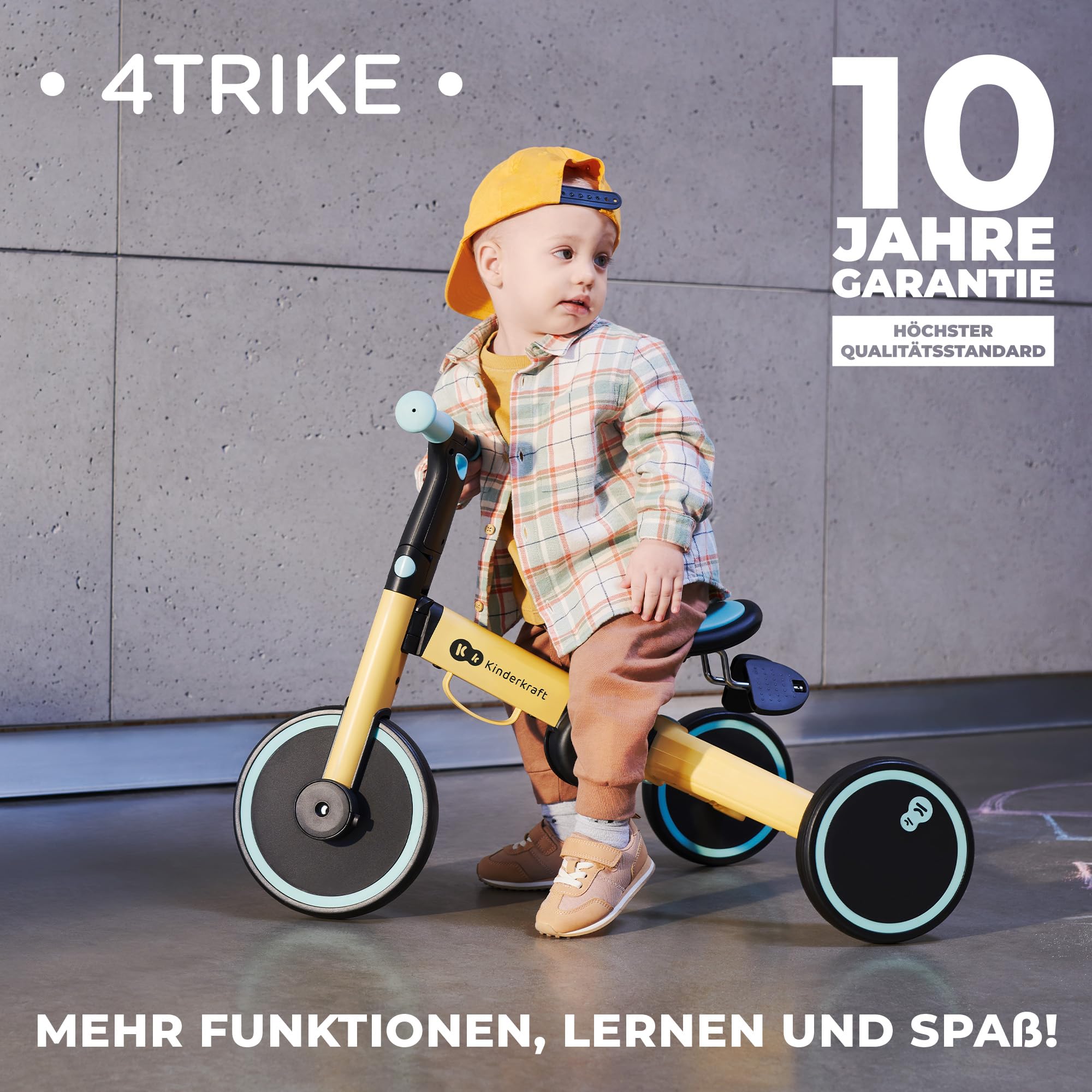 kinderkraft-4trike-dreirad-3-in-1-schwarz-klappbar image 2