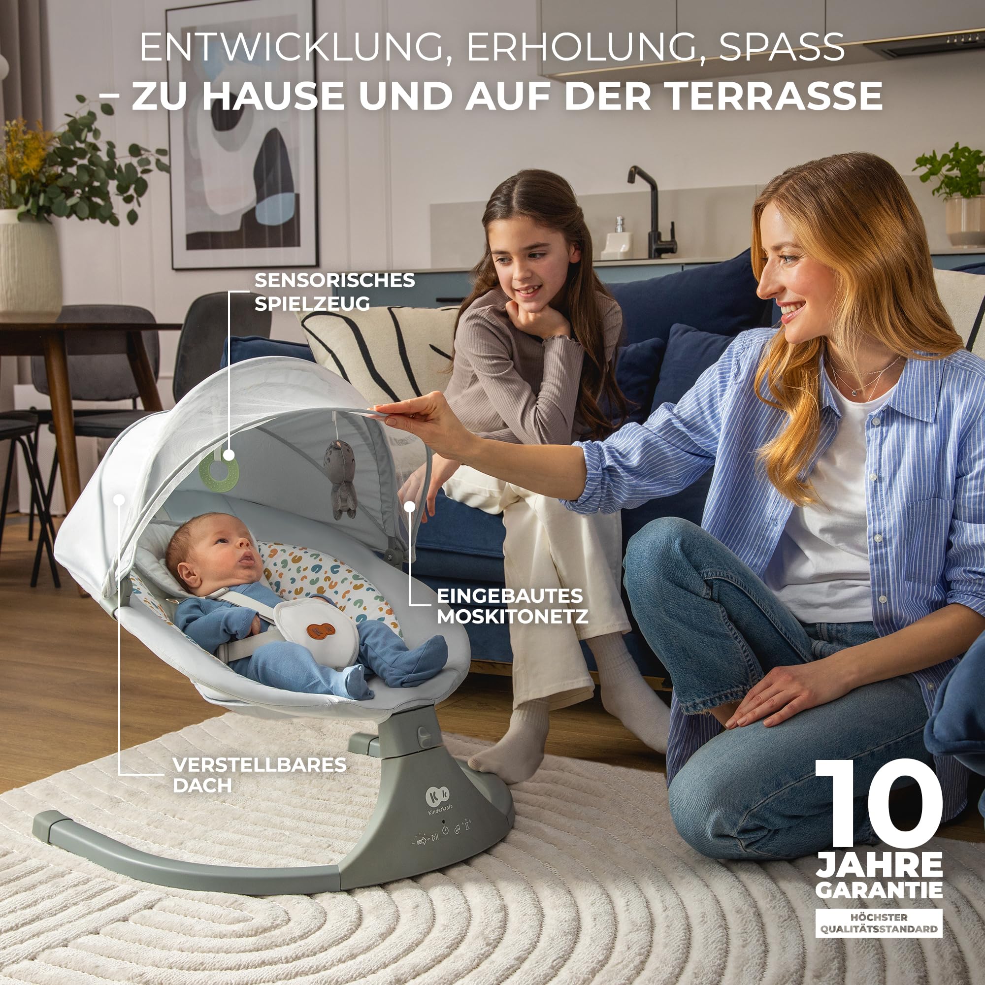 kinderkraft-lumi-2-babywippe-dunkelgrau-elektrisch image 6