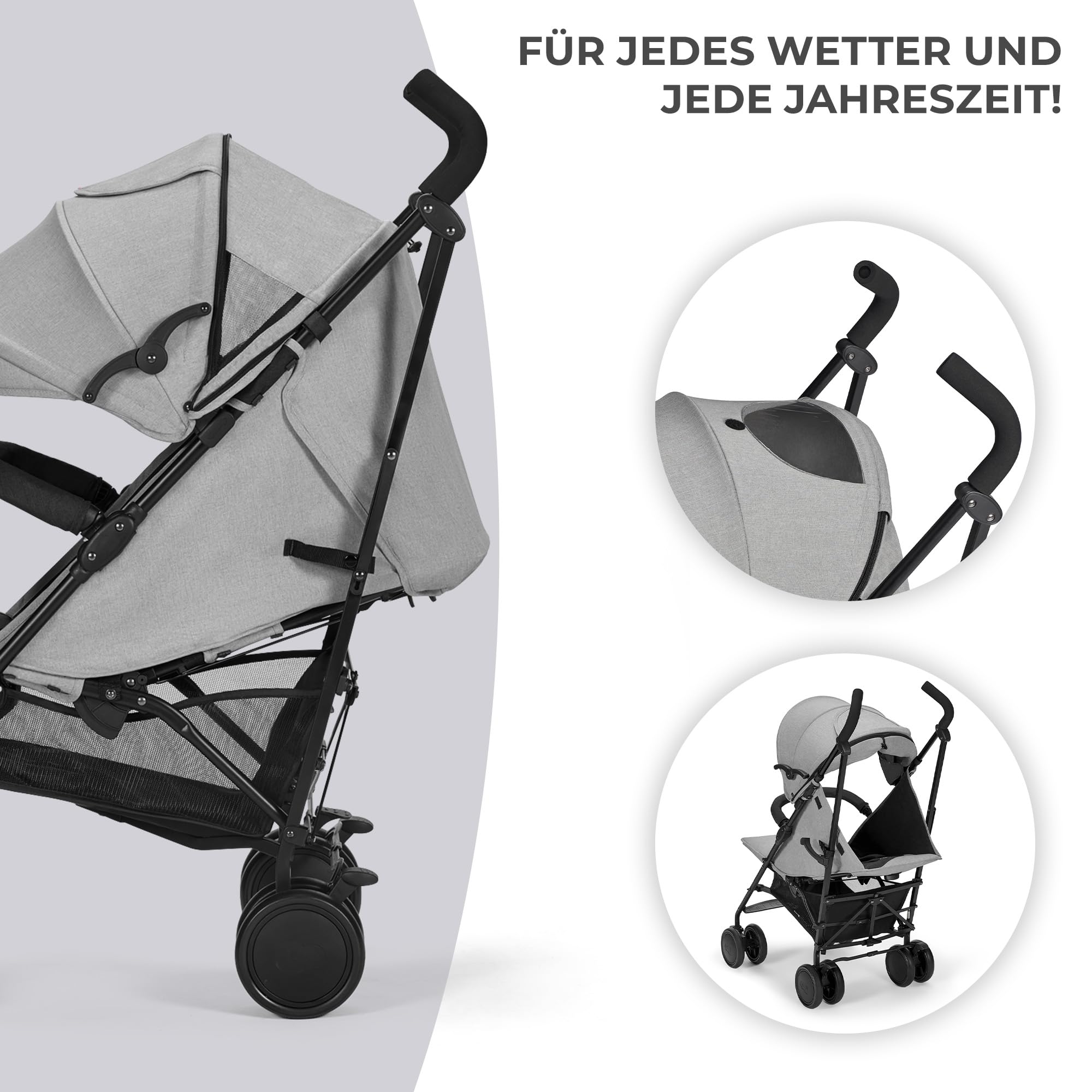 kinderkraft-siesta-buggy-grau-liegeposition-bis-22-kg image 5