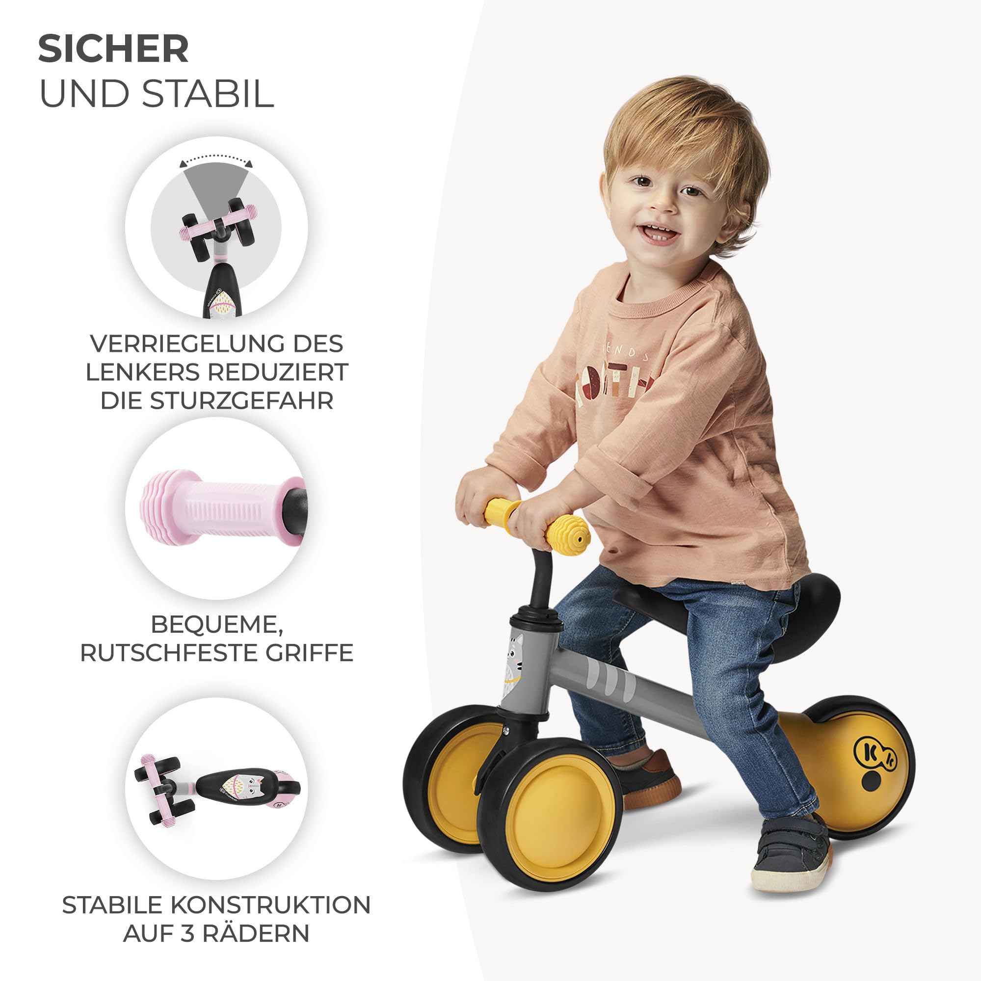 kinderkraft-cutie-laufrad-3in1-rosa-ab-1-jahr image 6