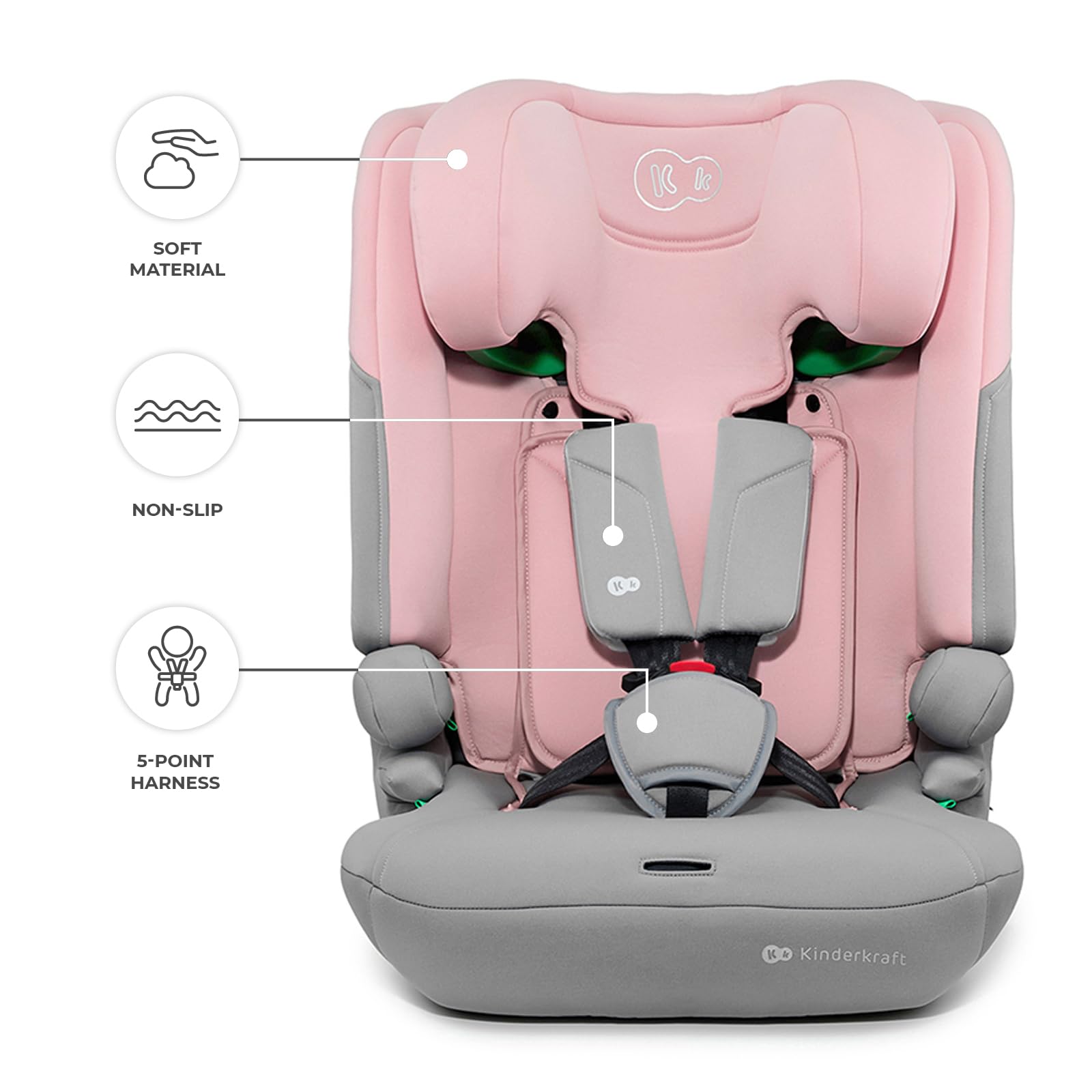 kinderkraft-i-comfy-autositz-76-150-cm-pink-i-size image 8