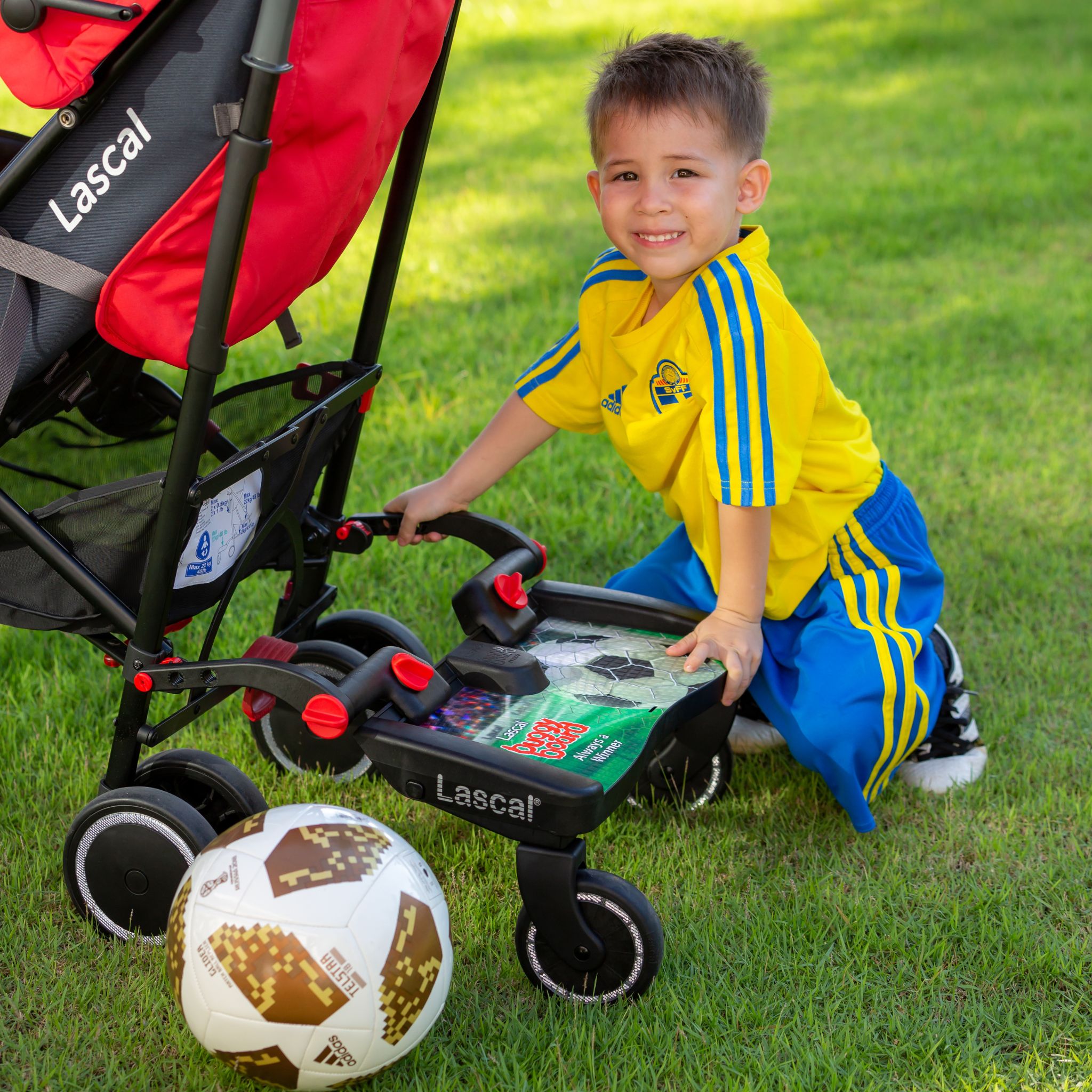 lascal-buggyboard-maxi-football-trittbrett-gr-n-universal image 6