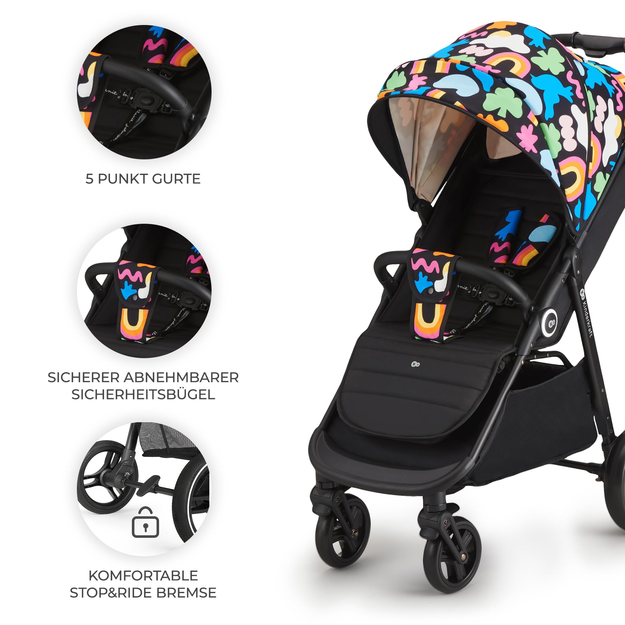 kinderkraft-grande-plus-buggy-happy-shapes-liegeposition image 6