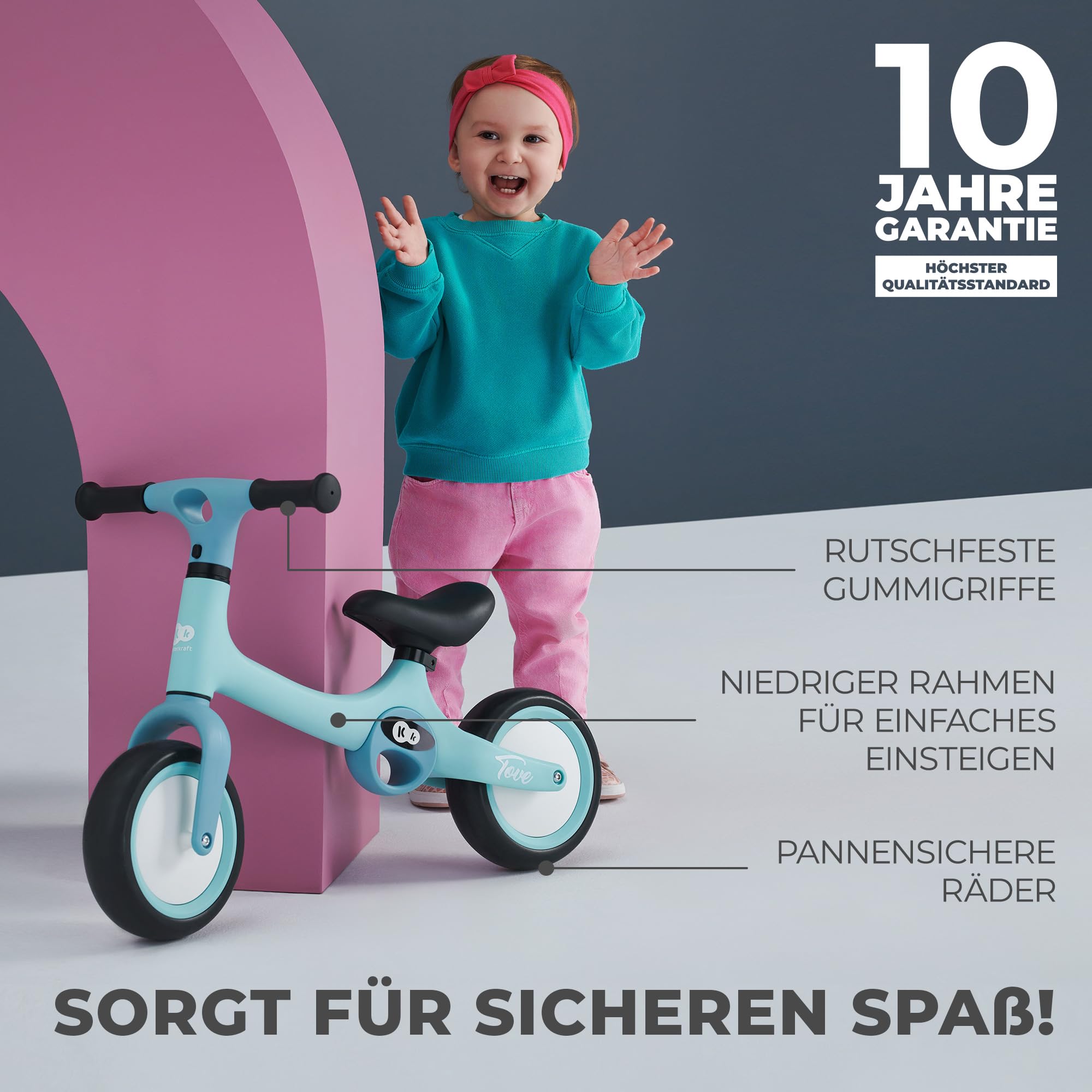 kinderkraft-tove-laufrad-beige-verstellbar-2-kg image 2