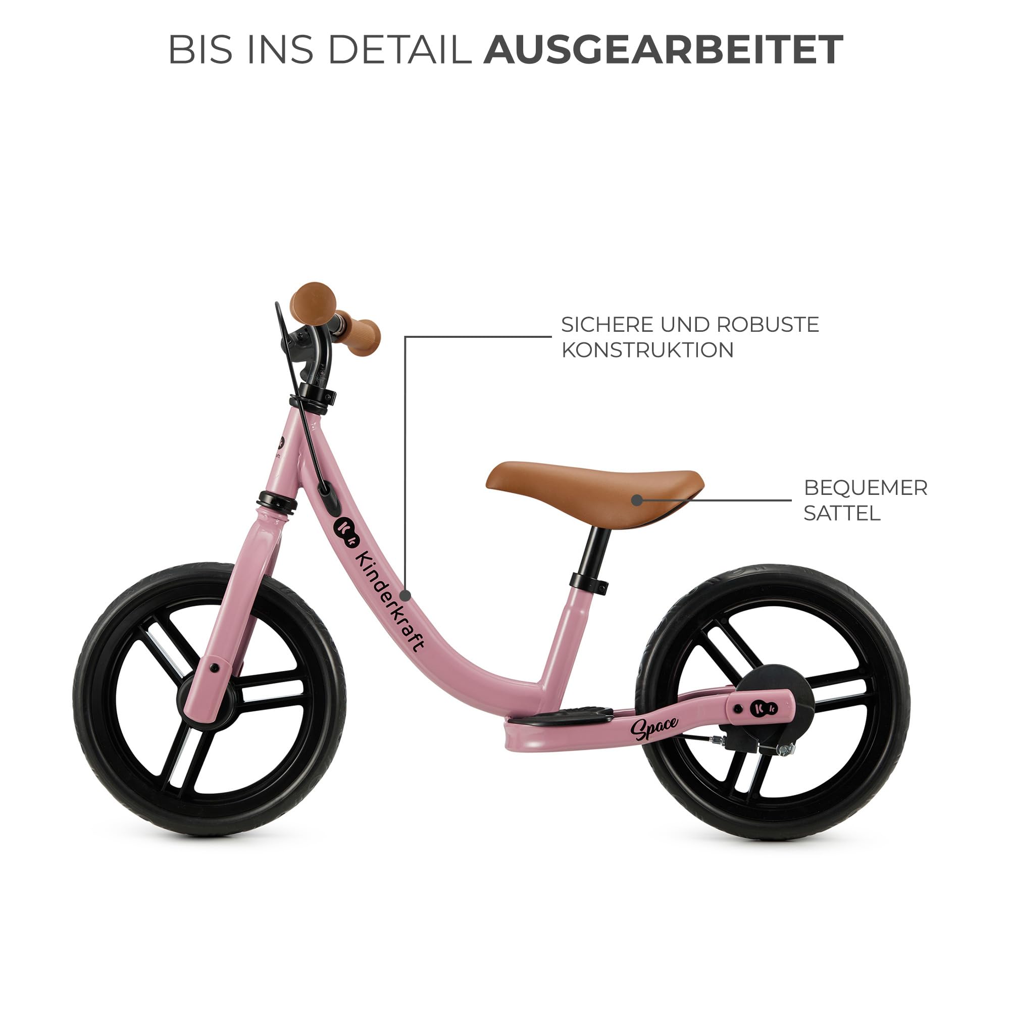 kinderkraft-space-laufrad-pink-metall-12-zoll-mit-bremse image 7