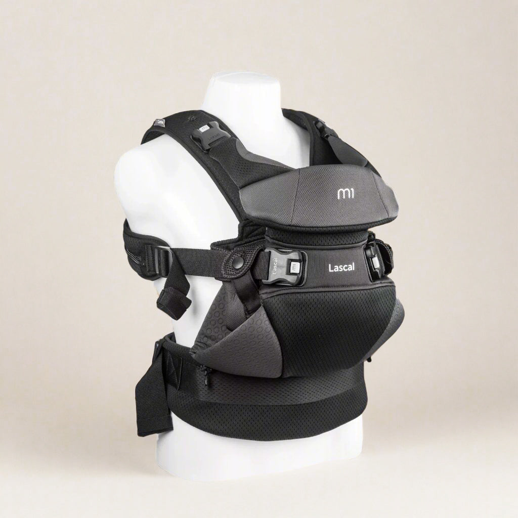 lascal-m1-carrier-babytrage-grau-ergonomisch-atmungsaktiv image 3