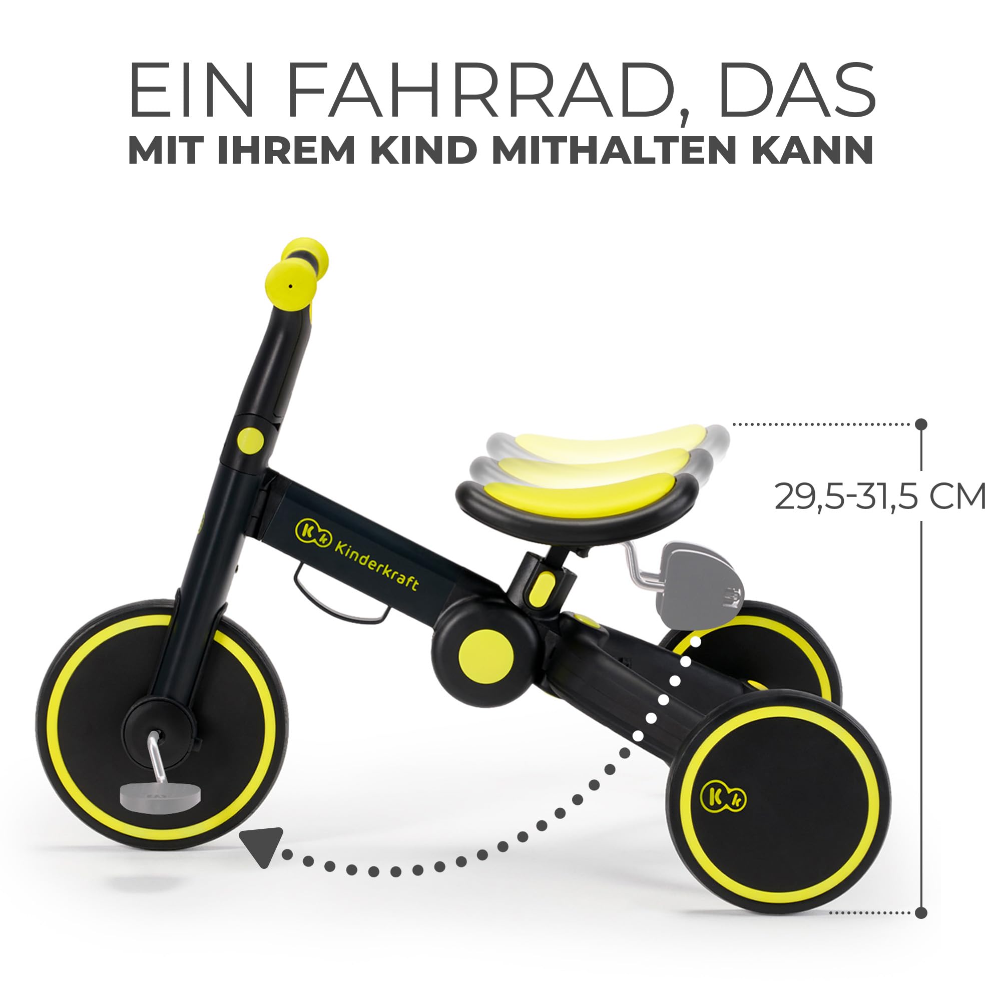 kinderkraft-4trike-dreirad-3-in-1-schwarz-klappbar image 6