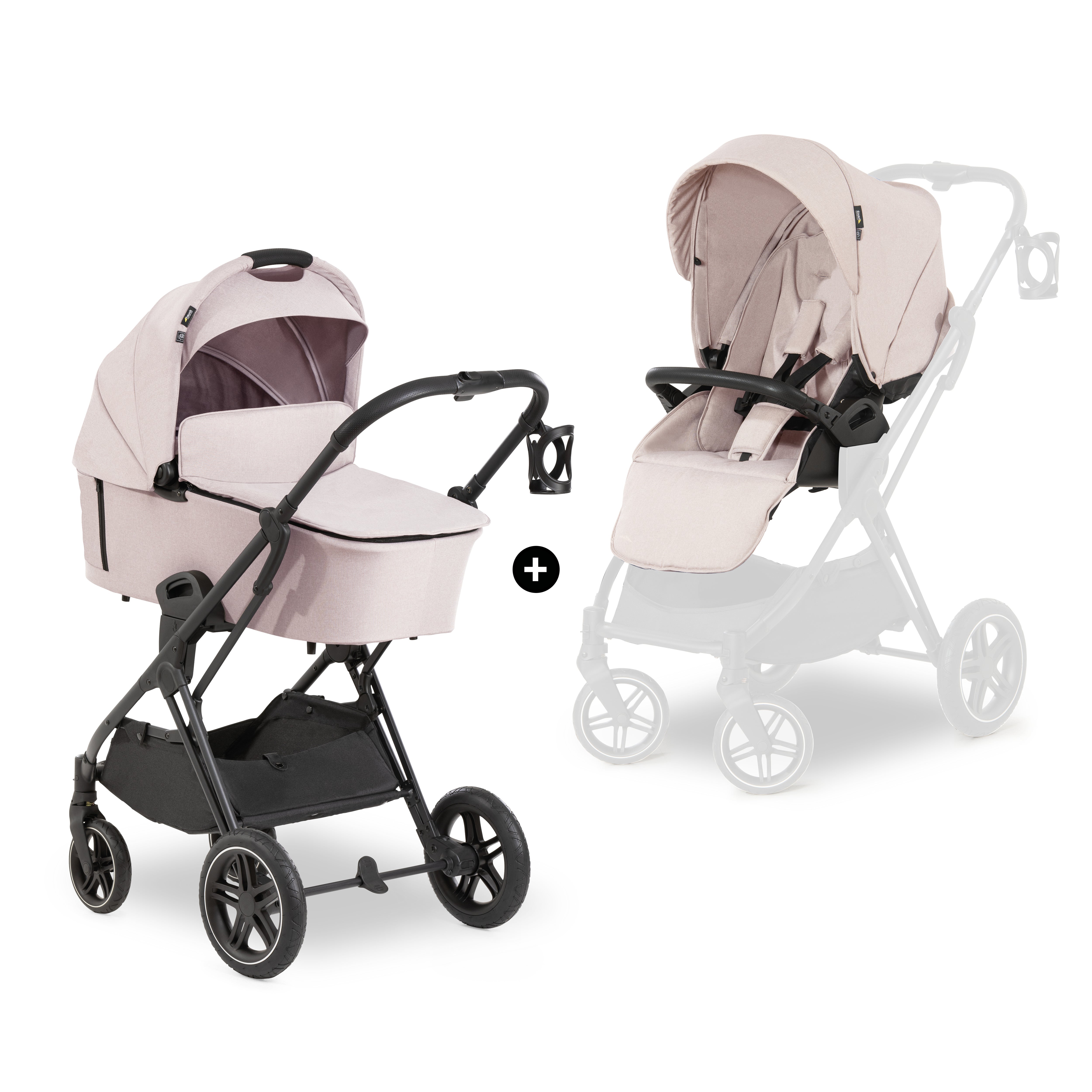 hauck-rapid-vision-x-set-kinderwagen-melange-black-ab-geburt image 4