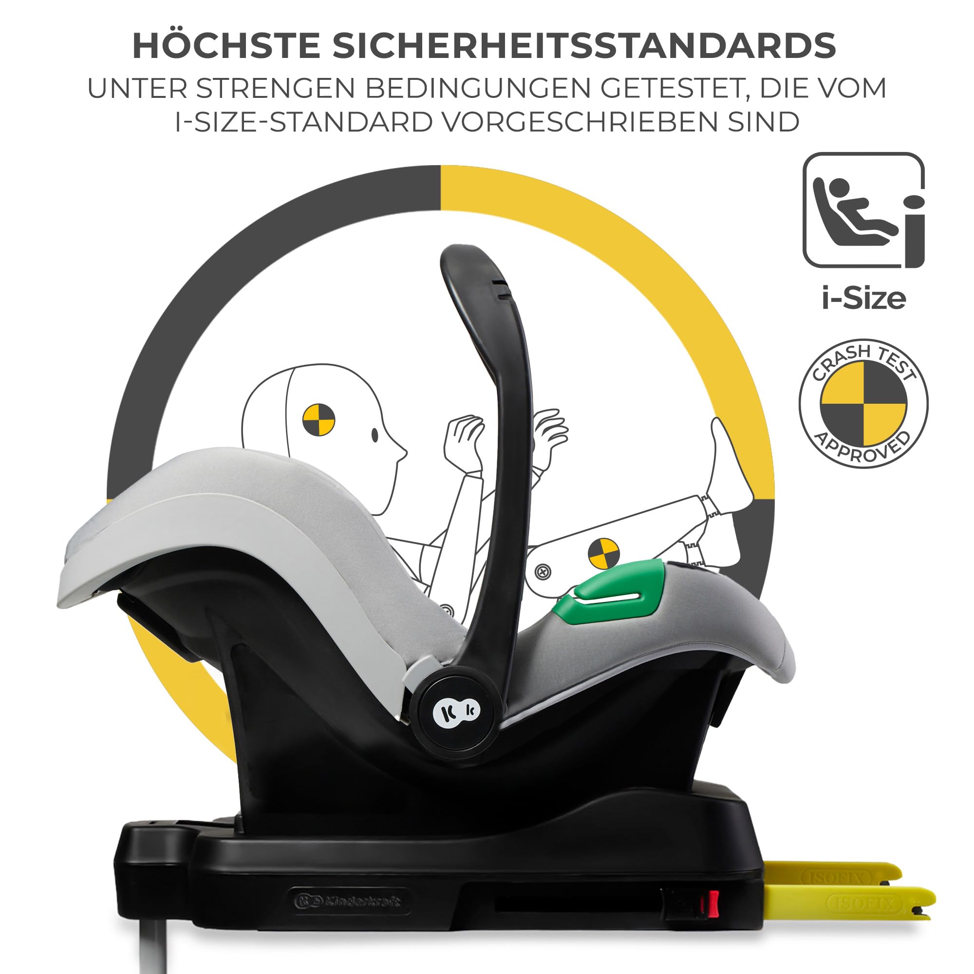 kinderkraft-mink-pro-i-size-babyschale-grau-mit-basis image 3