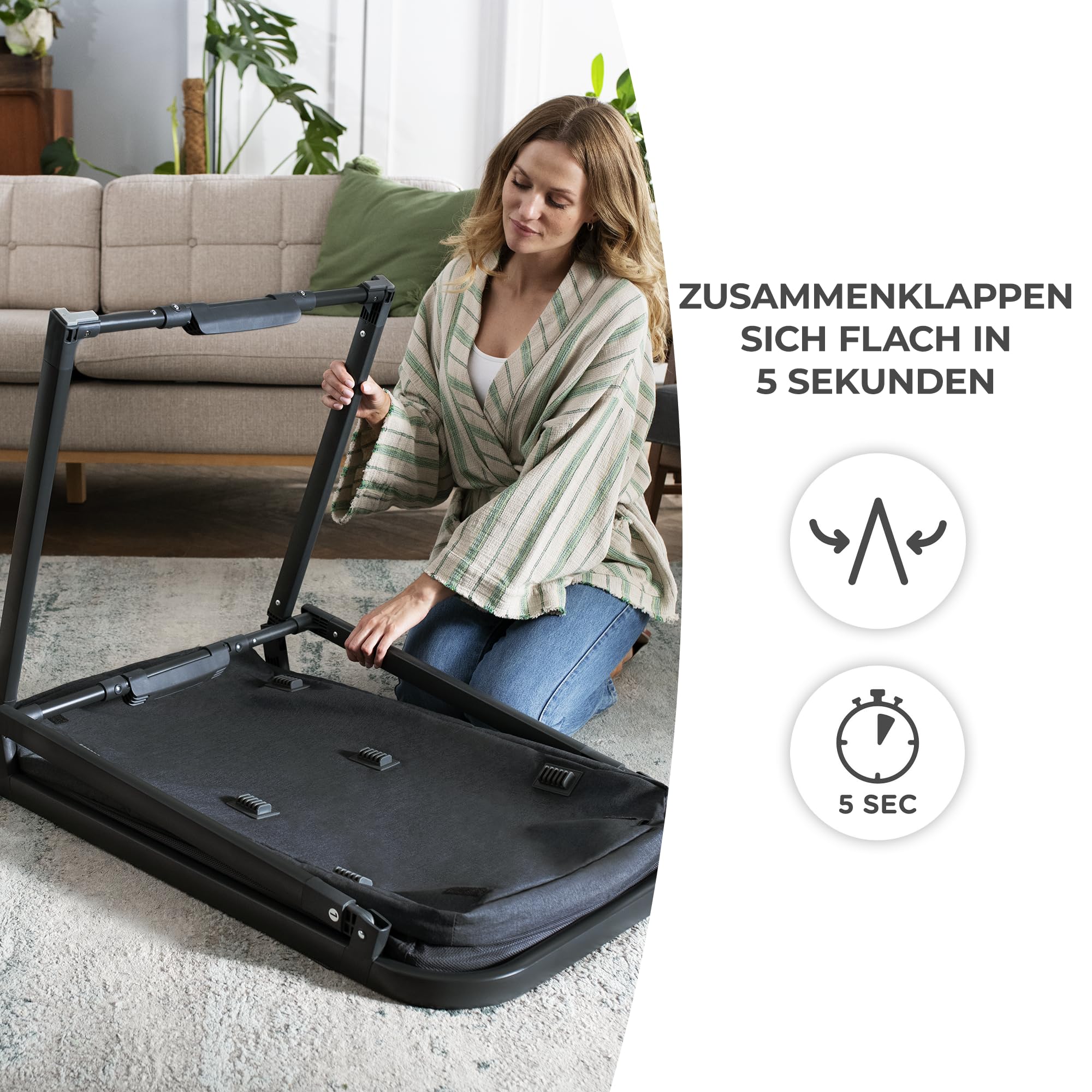 kinderkraft-sofi-reisebett-4-in-1-grau-mit-matratze image 5