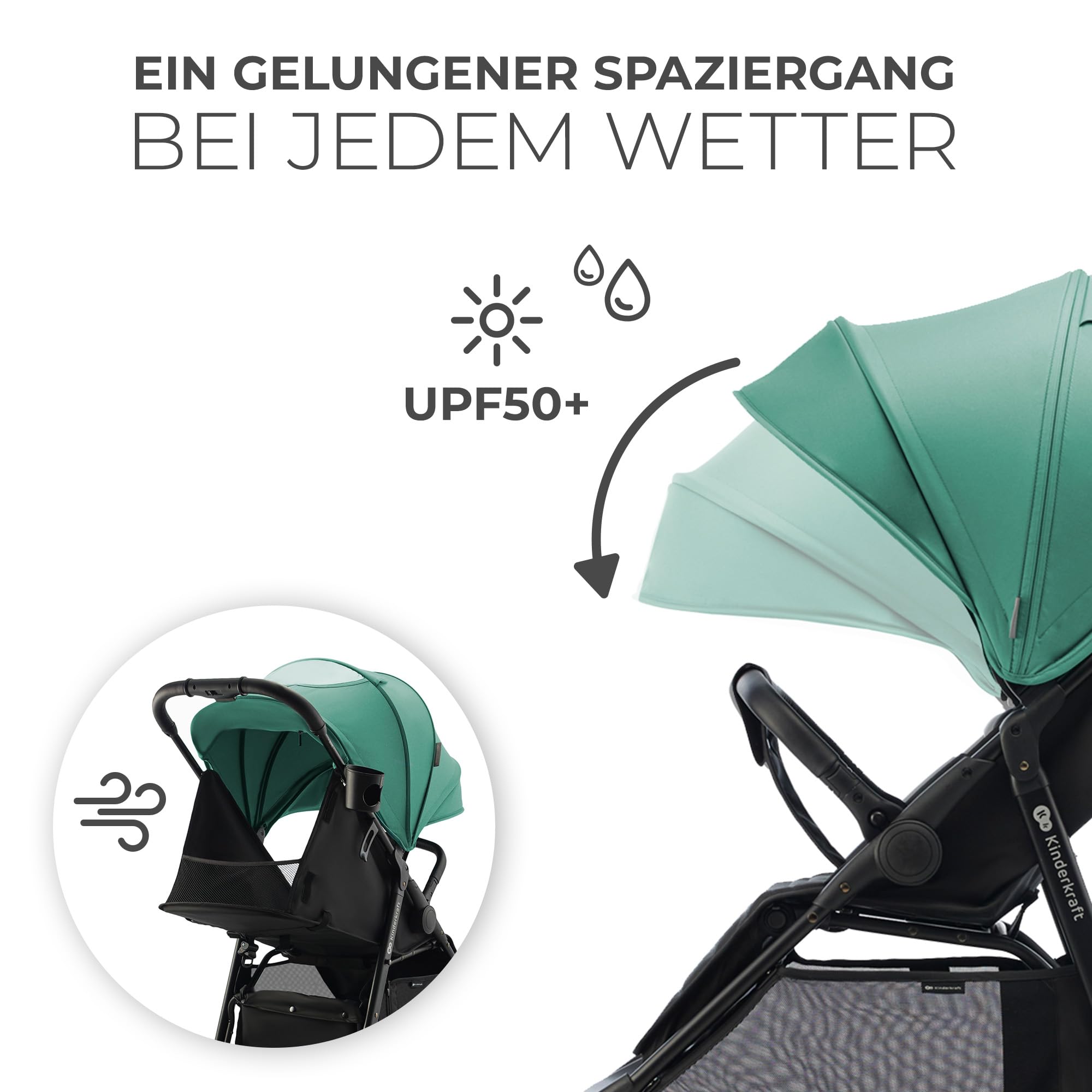 kinderkraft-rine-buggy-gr-n-liegeposition-upf50-bis-22kg image 7