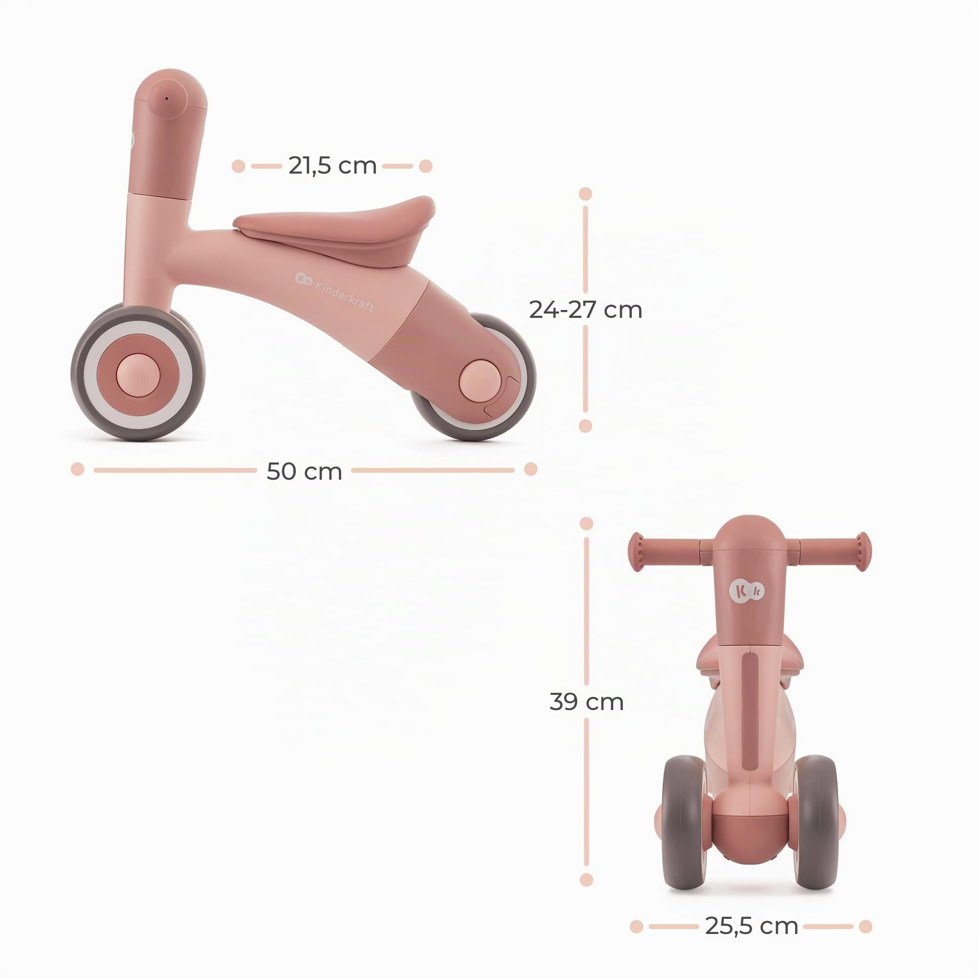 kinderkraft-minibi-laufrad-rosa-ab-1-jahr-2-1-kg image 6