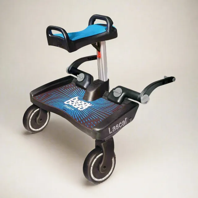 lascal-buggyboard-maxi-trittbrett-mit-sitz-blau image 1