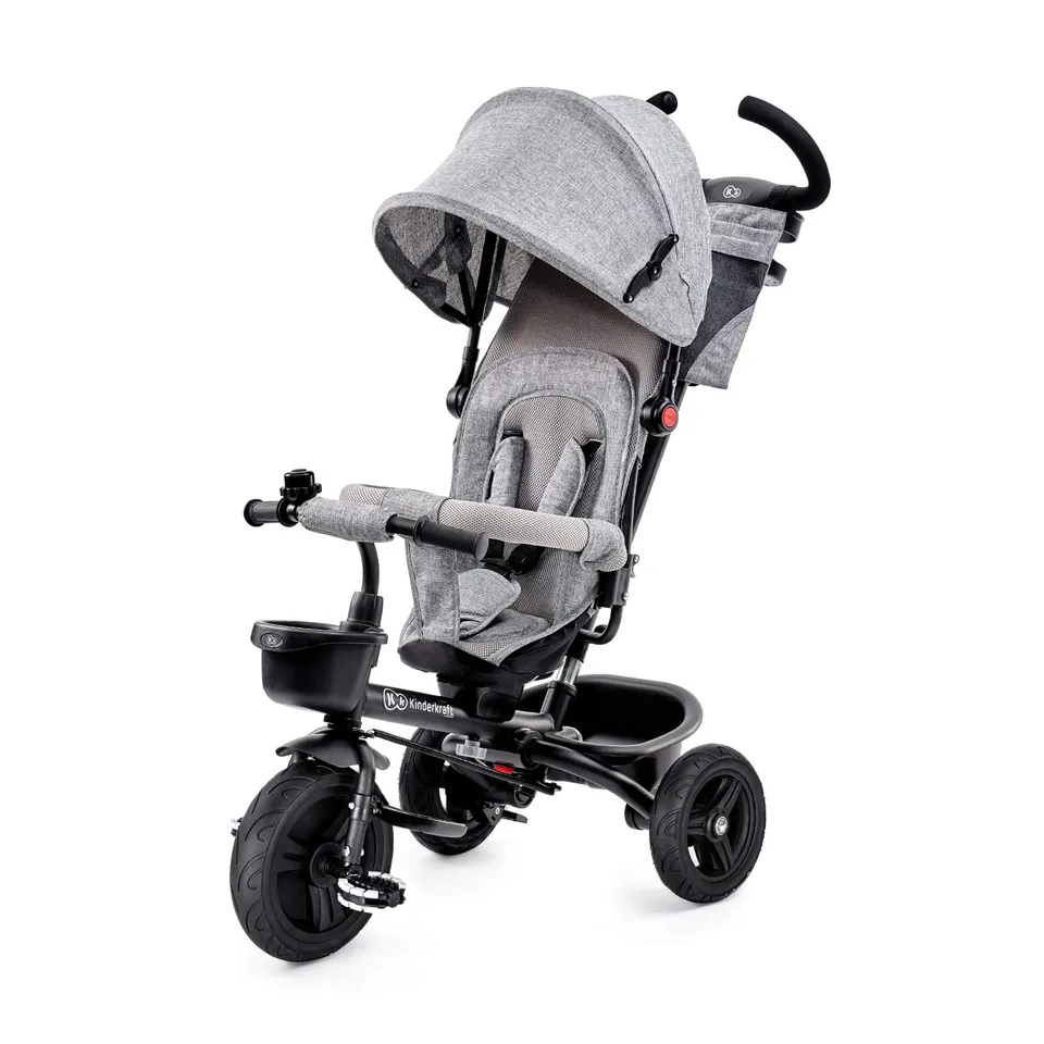 kinderkraft-aveo-dreirad-6-in-1-grau-gummir-der-ab-9-monate image 1