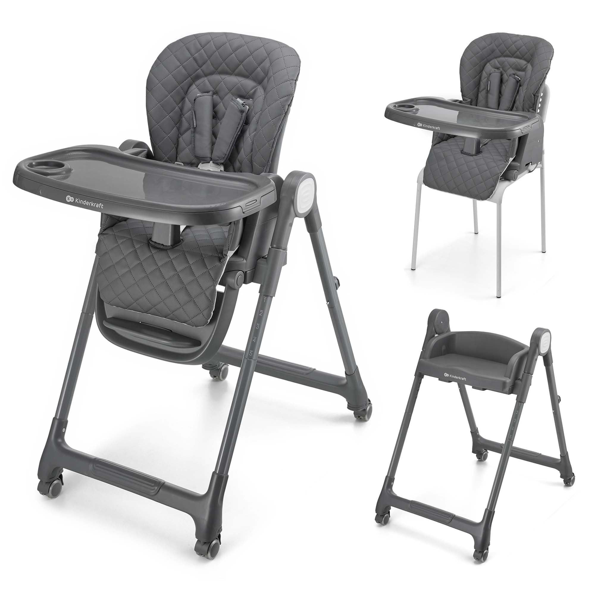 kinderkraft-tulo-hochstuhl-grau-3-in-1-bis-25-kg image 1