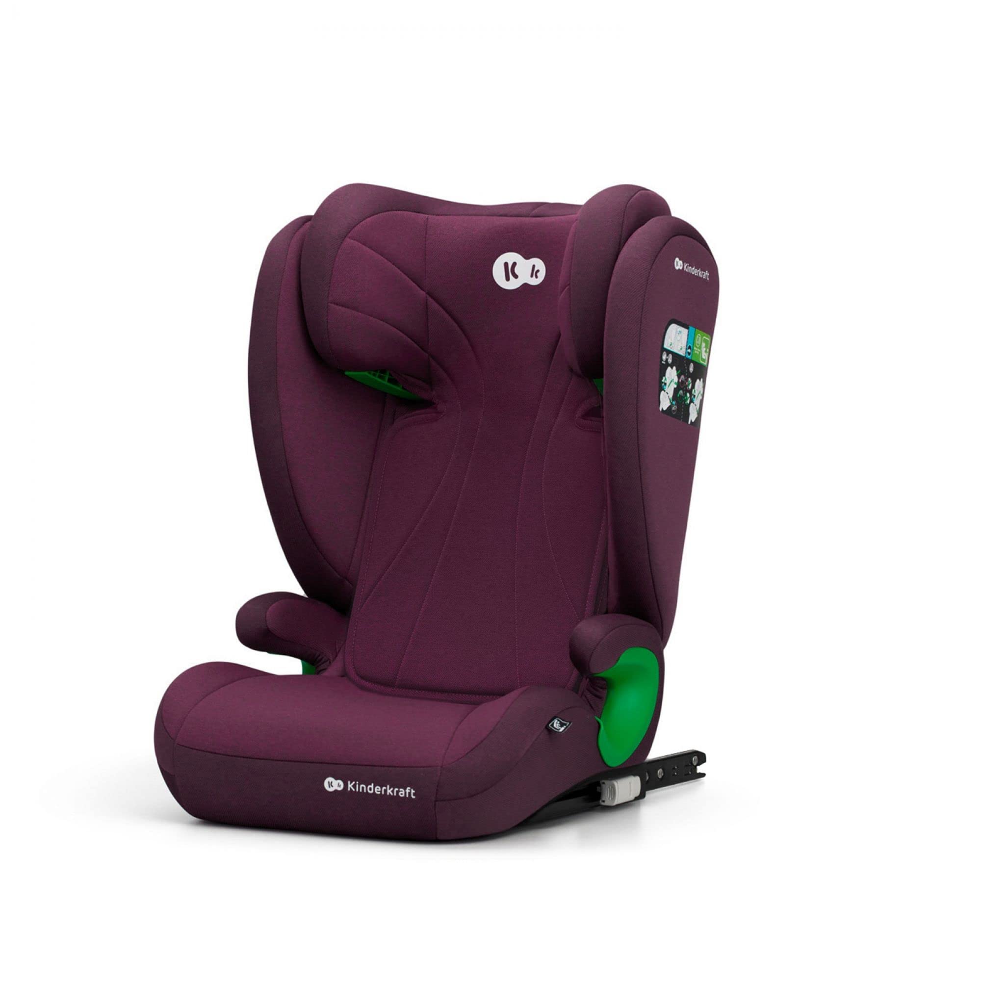 kinderkraft-junior-fix-2-i-size-kindersitz-burgund-isofix image 8