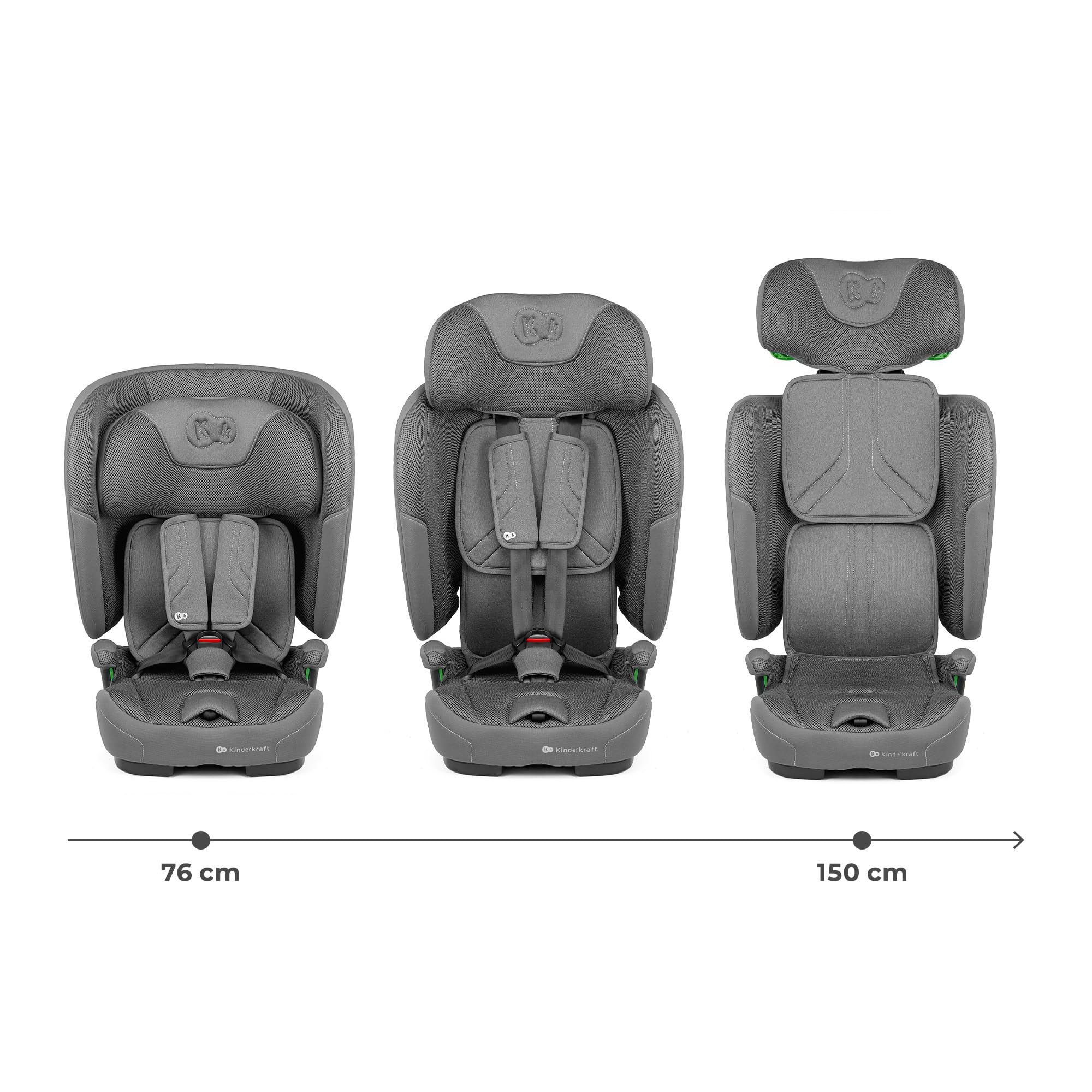 kinderkraft-fix2go-autokindersitz-grau-i-size-76-150-cm image 3