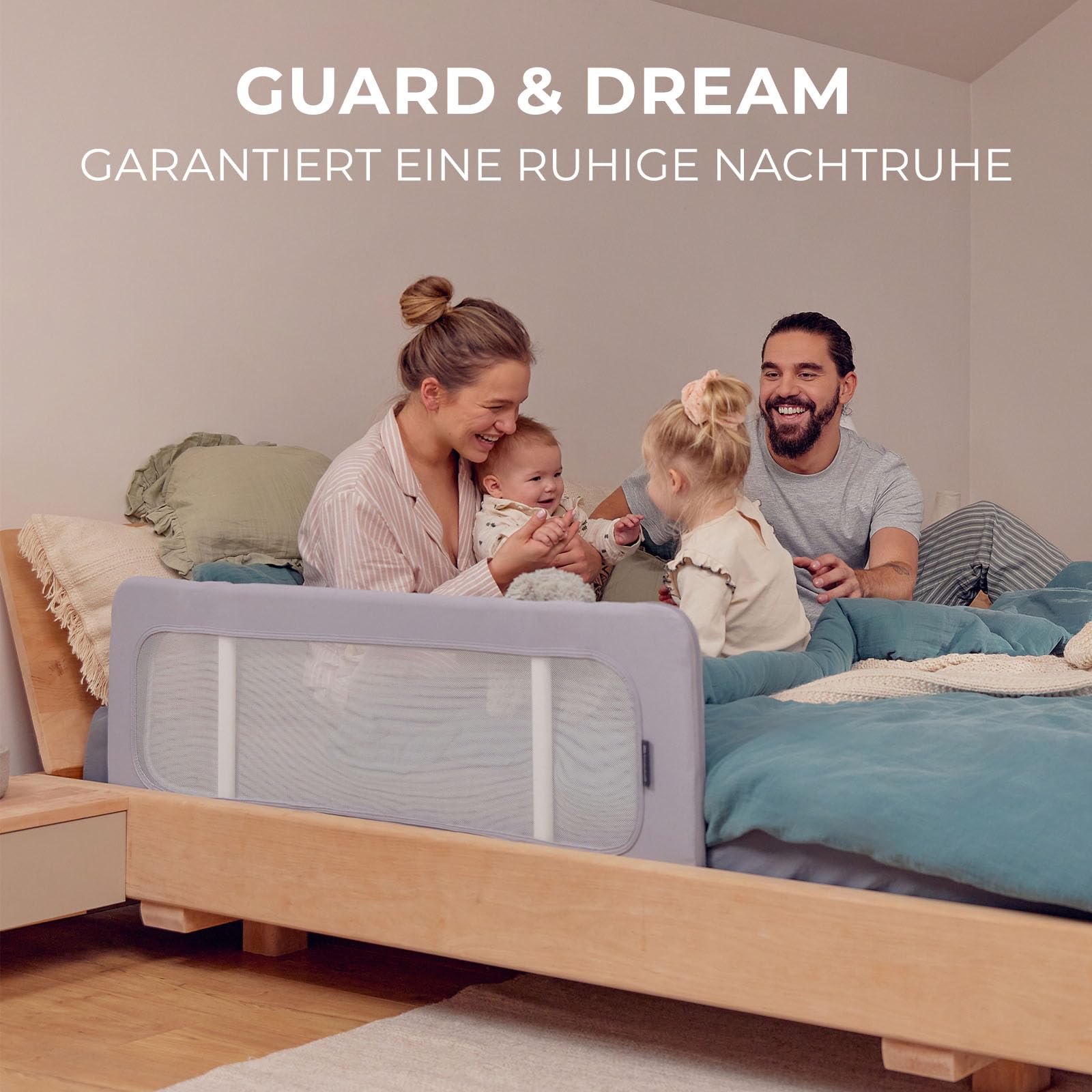 kinderkraft-guard-dream-bettgitter-120-cm-schwarz image 2