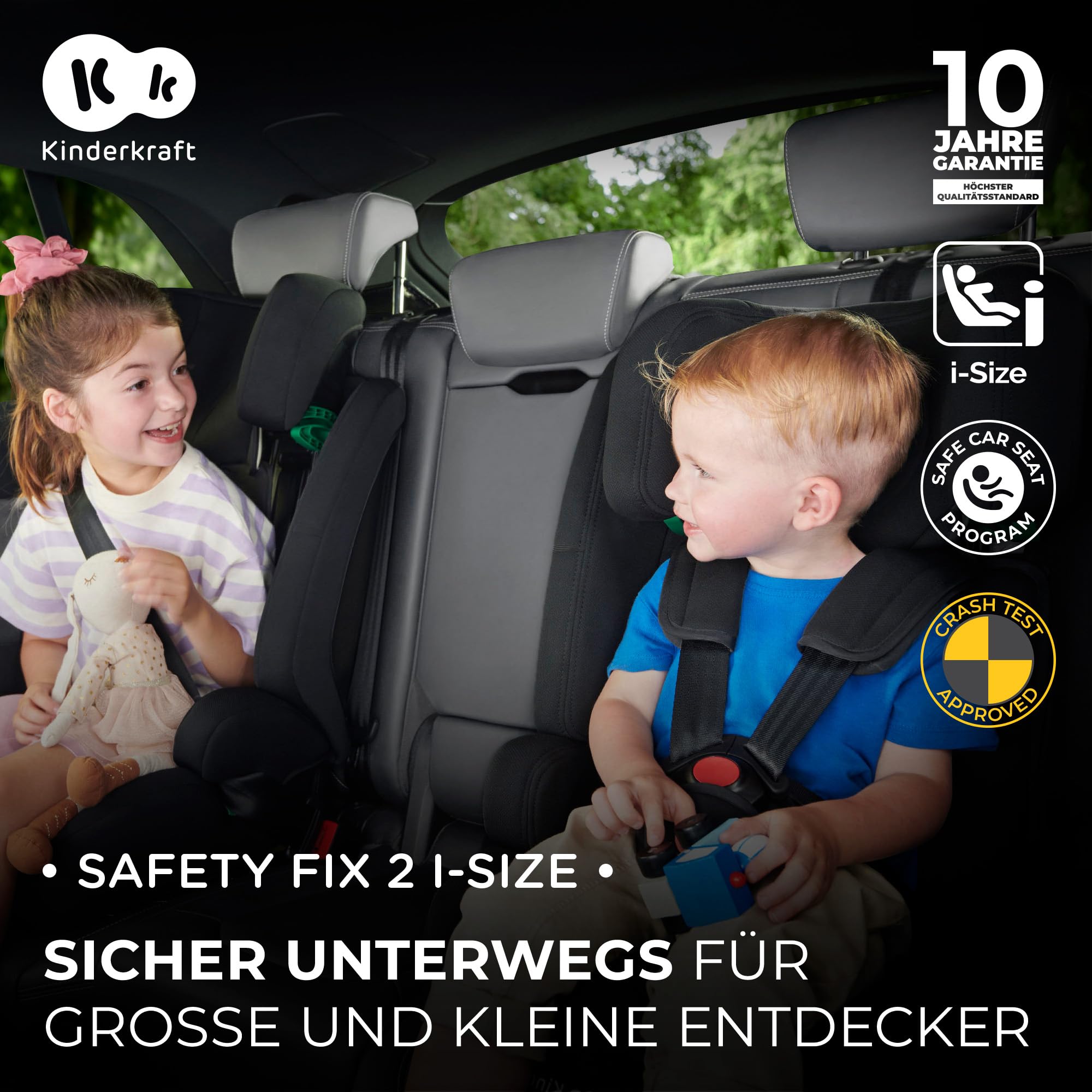 kinderkraft-safety-fix-2-i-size-kindersitz-grau-classic image 2