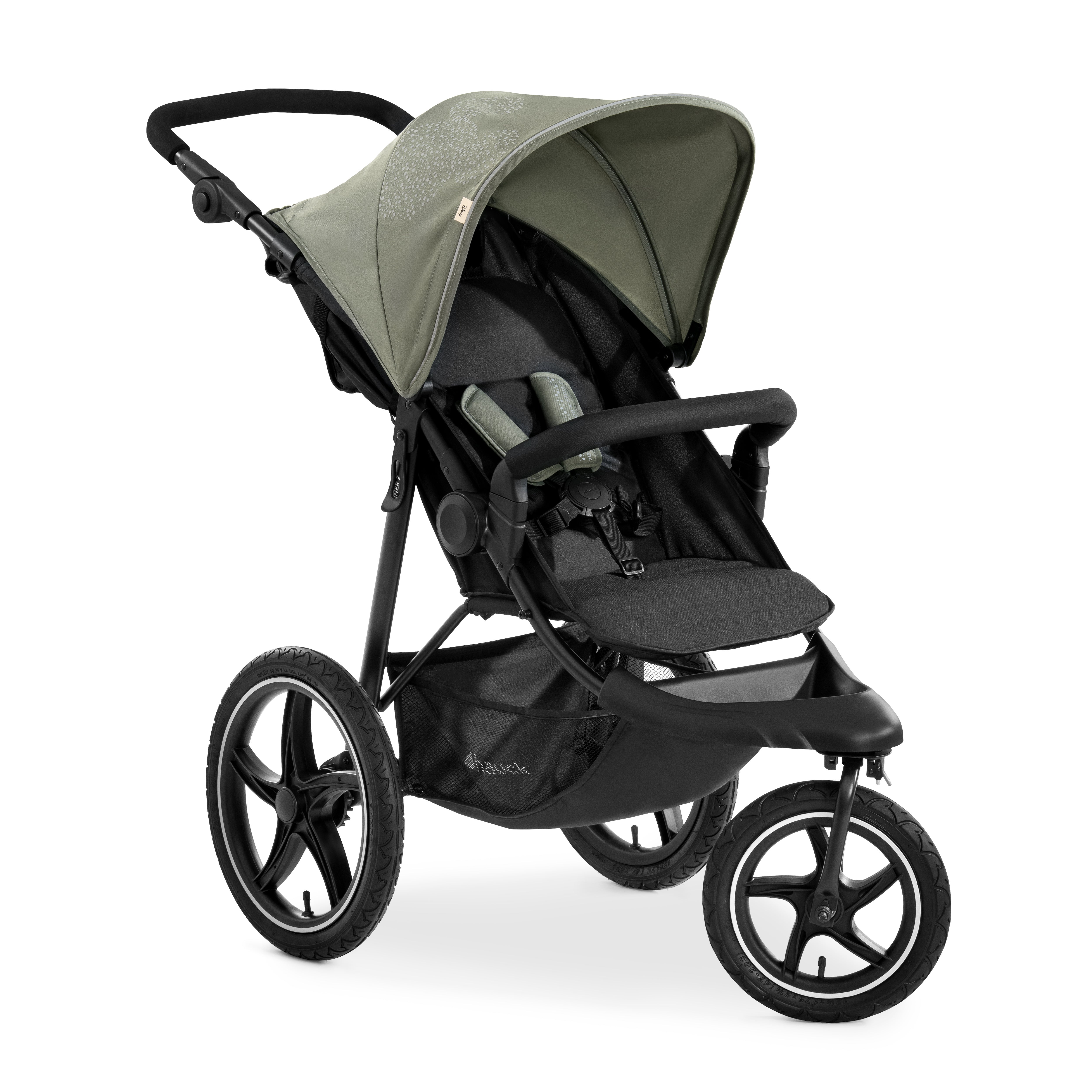hauck-runner-2-buggy-schwarz-mit-luftr-dern-xl-liegefl-che image 1