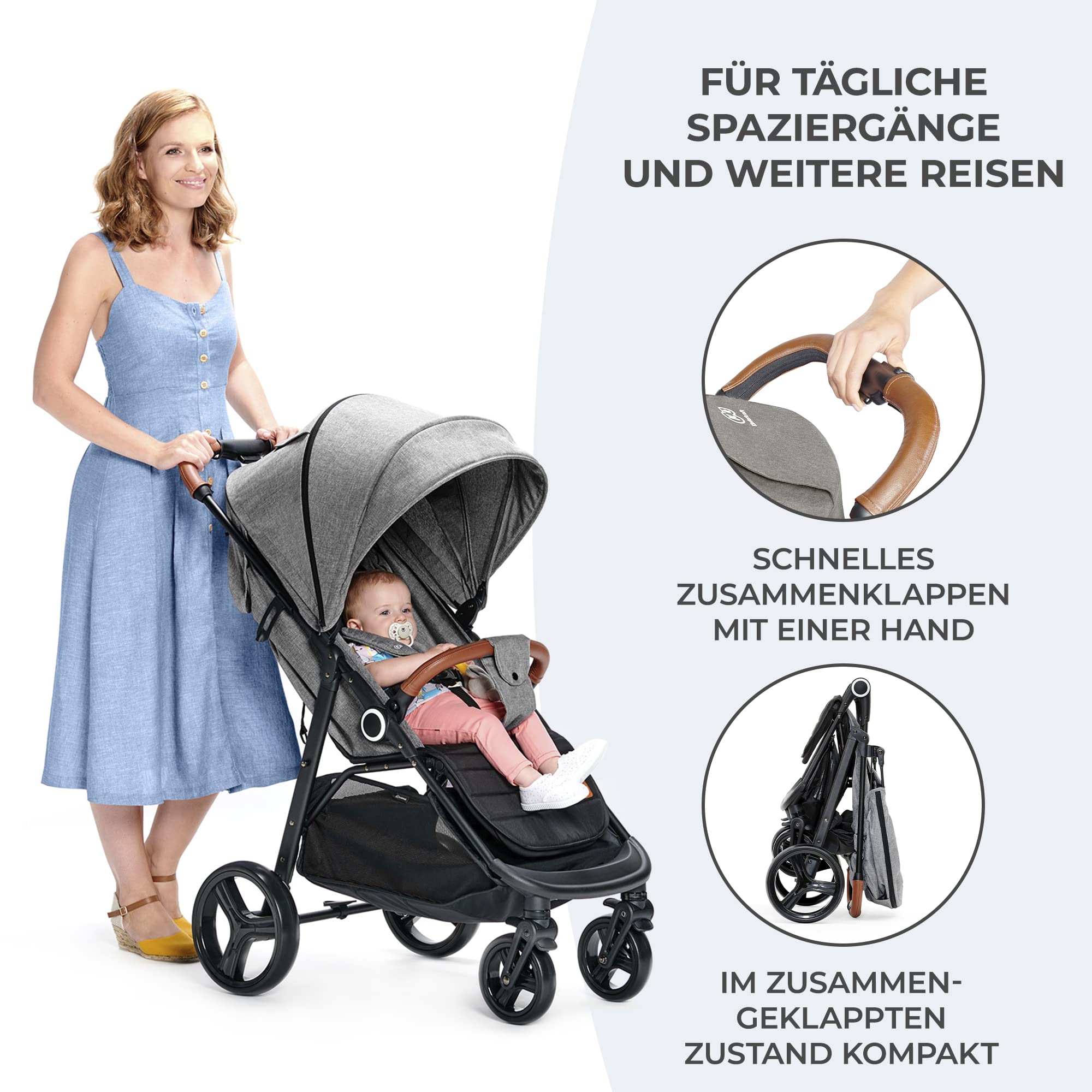 kinderkraft-grande-plus-buggy-grau-22-kg-liegeposition image 4