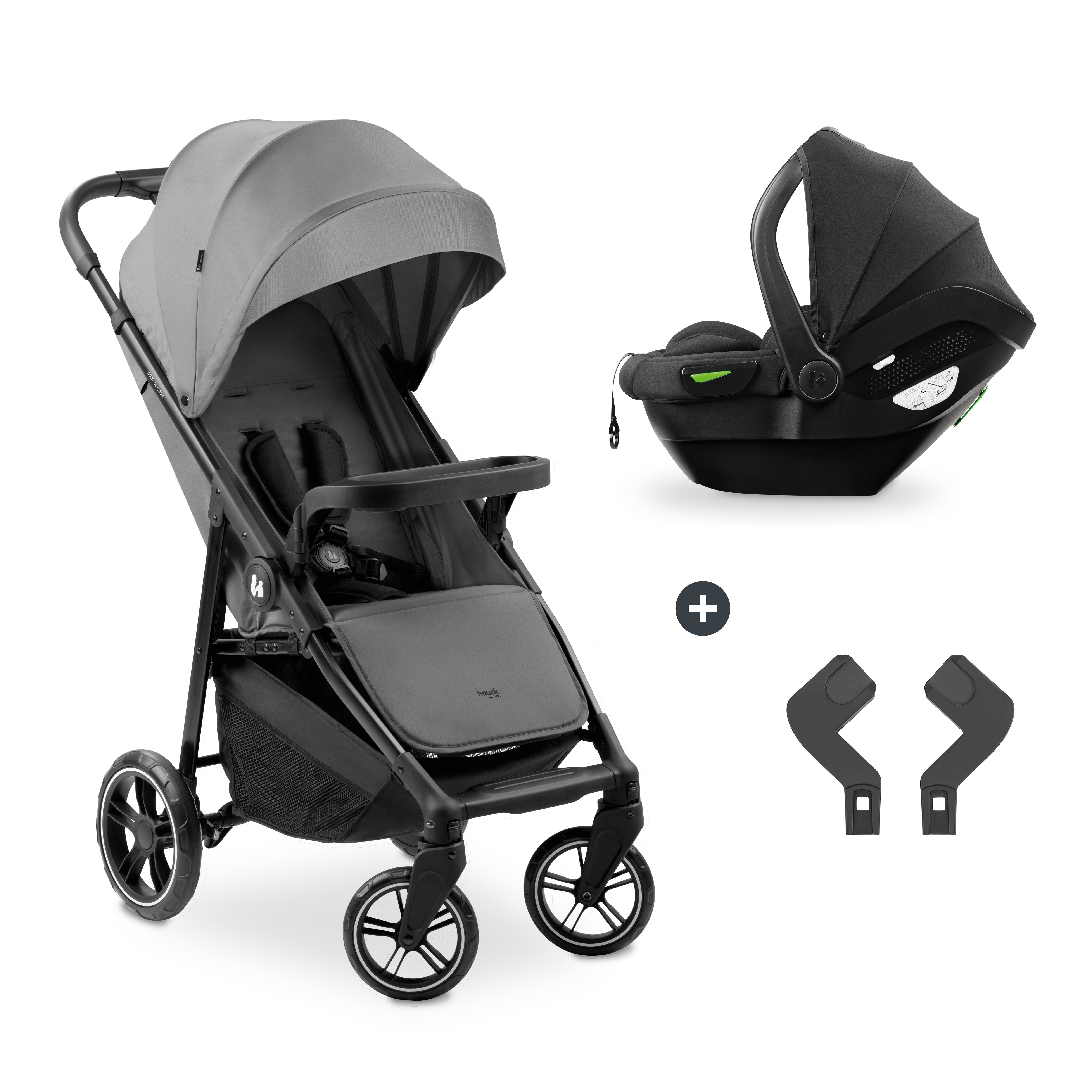hauck-rapid-shop-n-care-reisesystem-olive-babyschale image 2