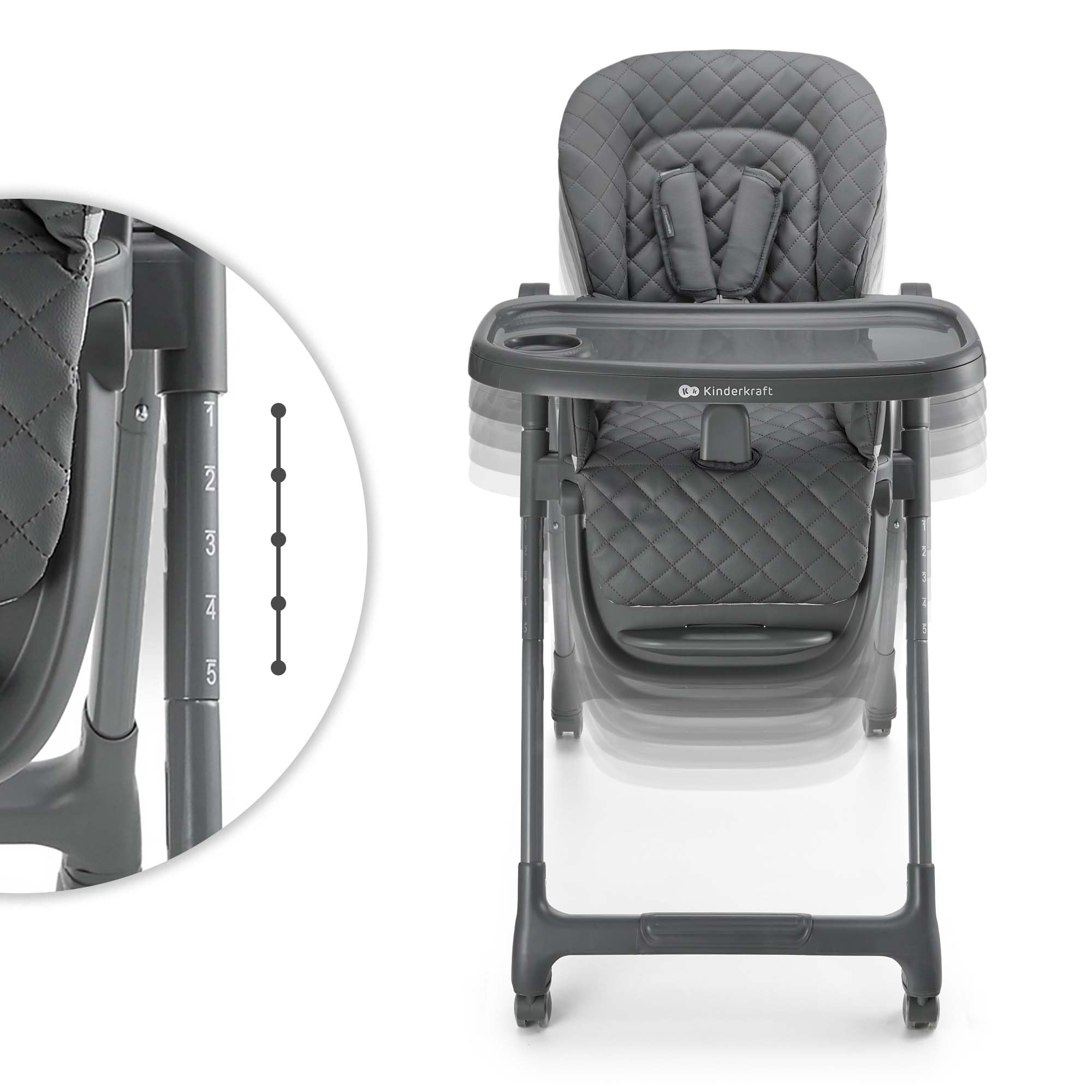 kinderkraft-tulo-hochstuhl-grau-3-in-1-bis-25-kg image 3